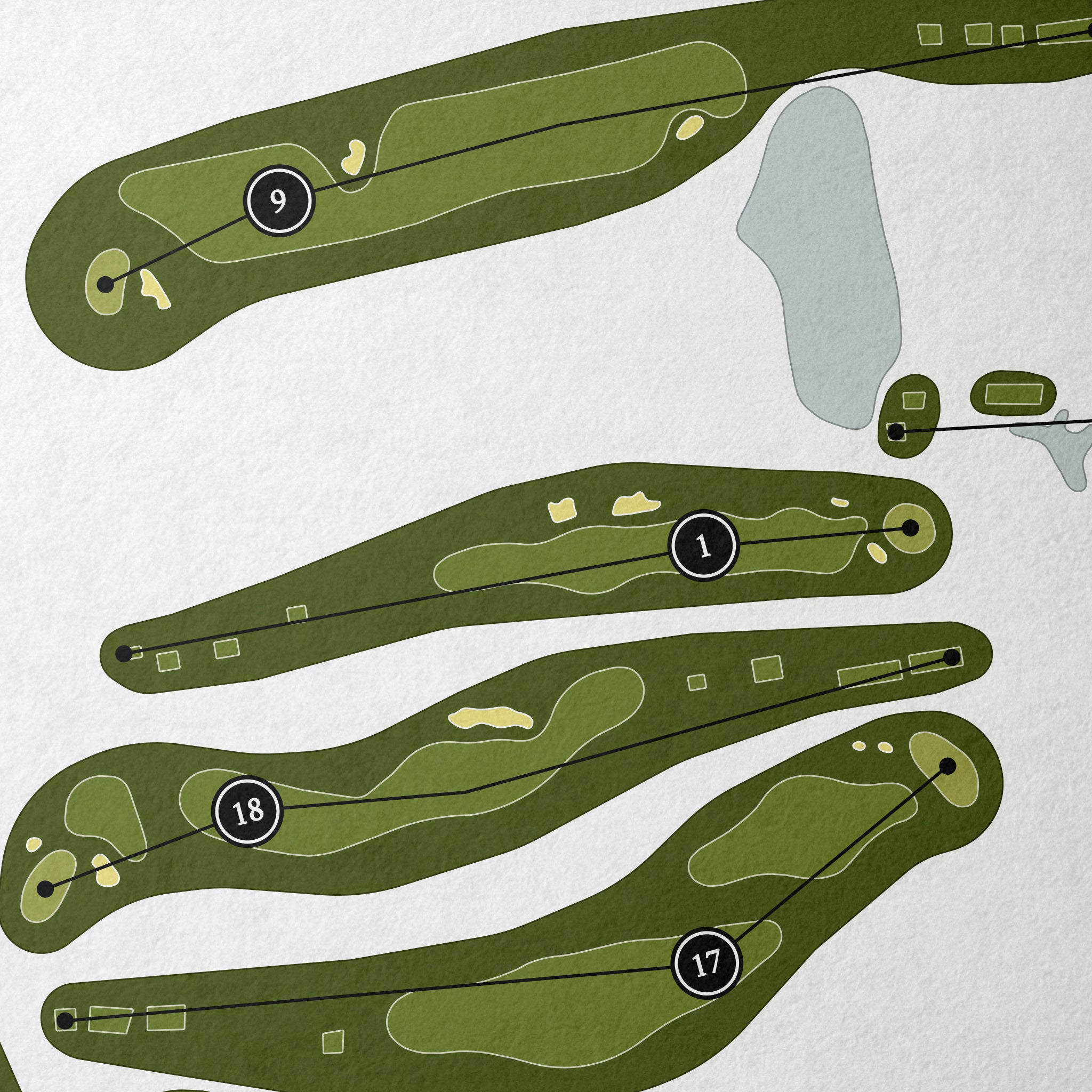 Oakhurst Golf & Country Club | Golf Course Map | Close Up 