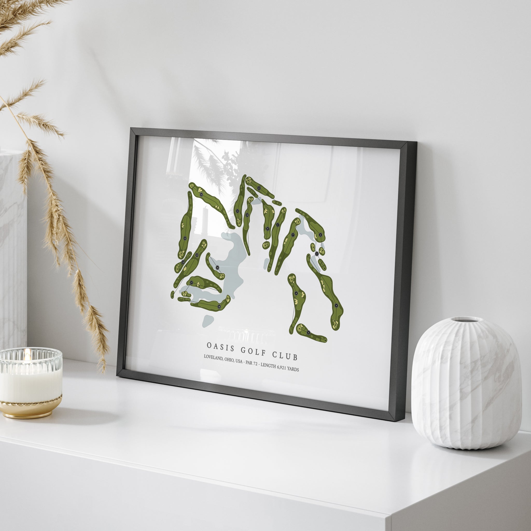 Oasis Golf Club | Golf Course Map | On Table 