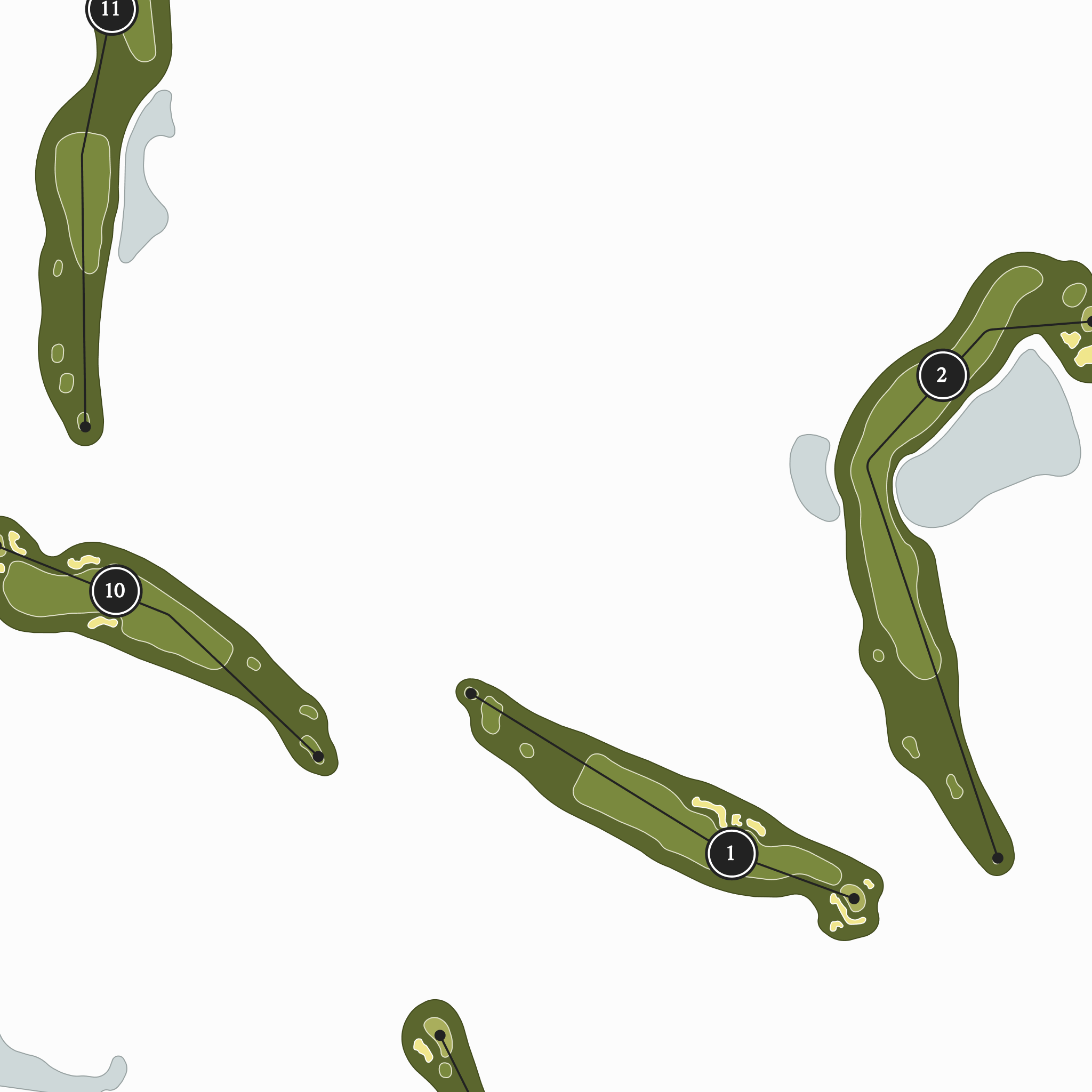 Odessa National Golf Club | Golf Course Map | Close Up
