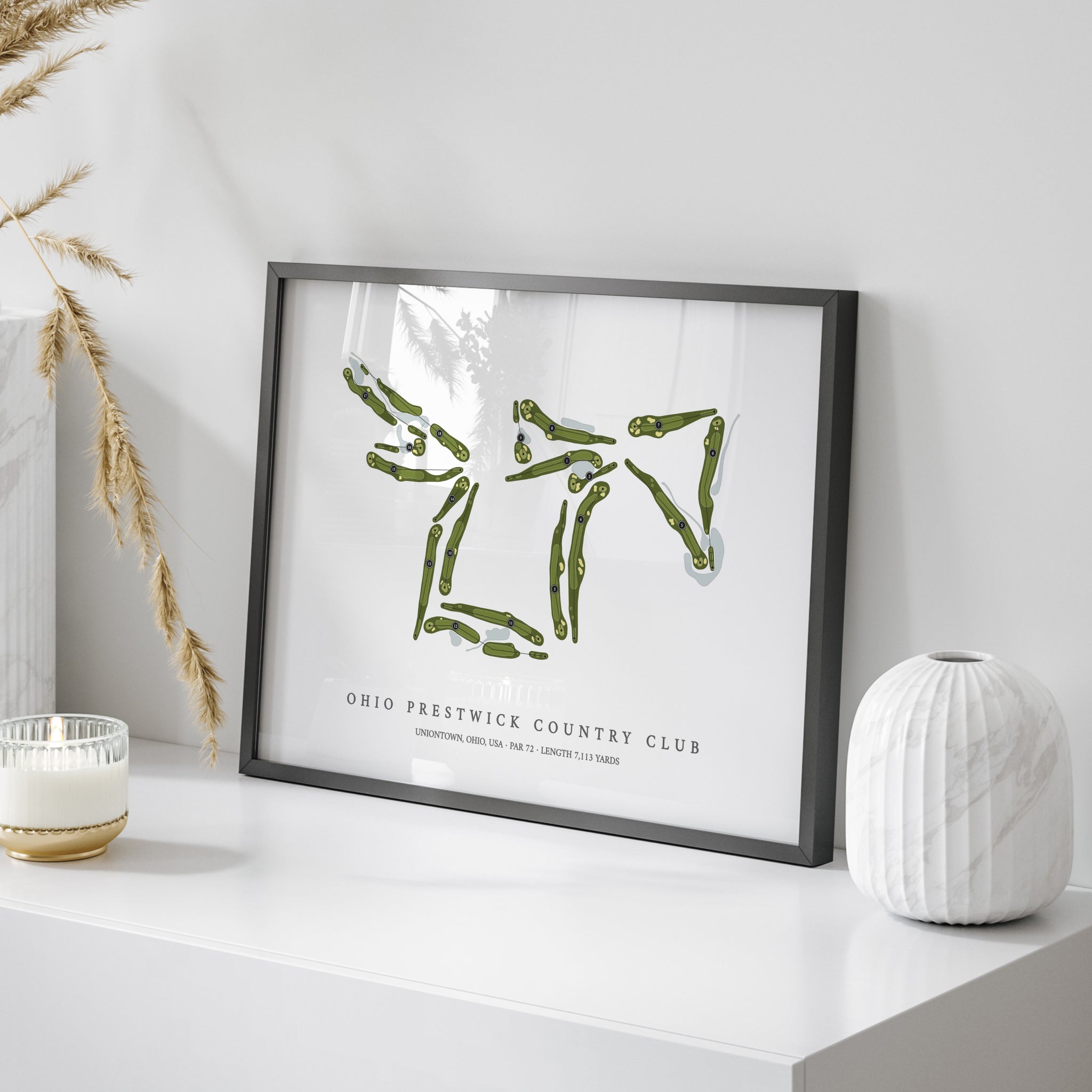 Ohio Prestwick Country Club | Golf Course Map | On Table 