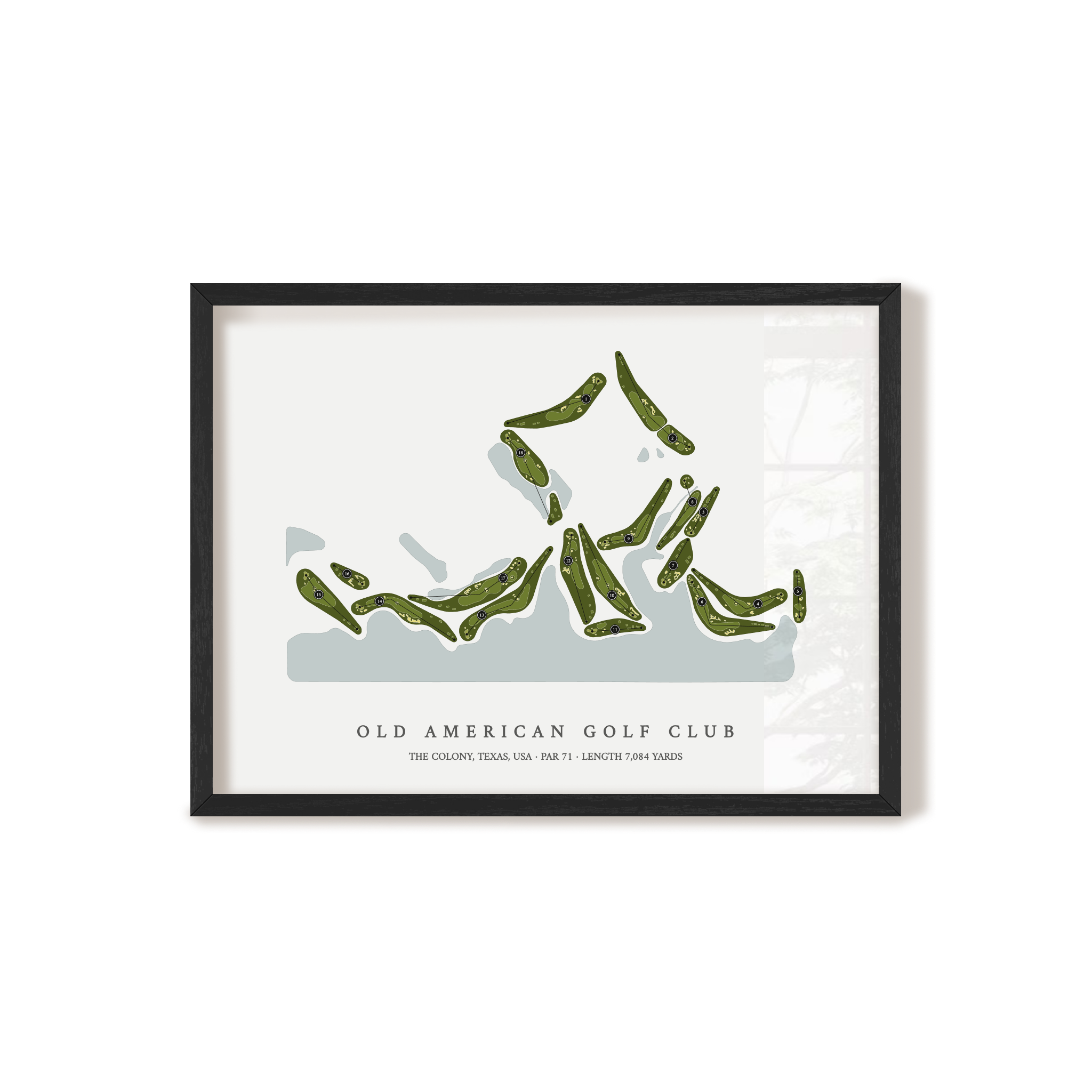 Old American Golf Club | Golf Course Map | Black+Frame 