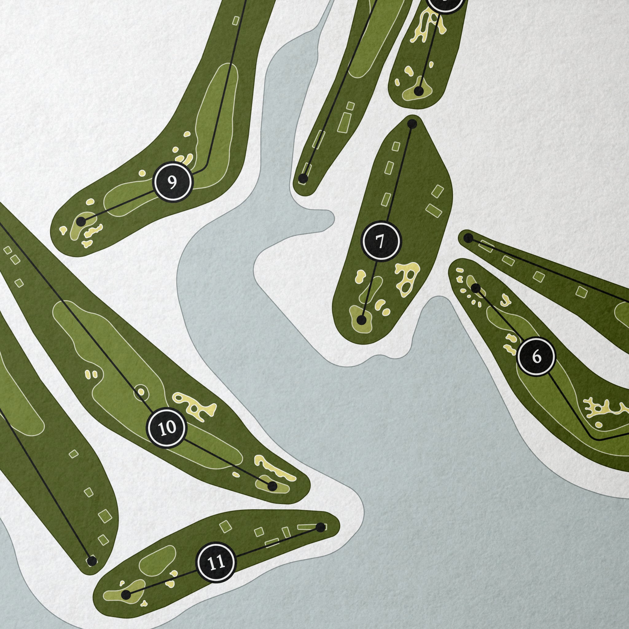 Old American Golf Club | Golf Course Map | Close+Up 