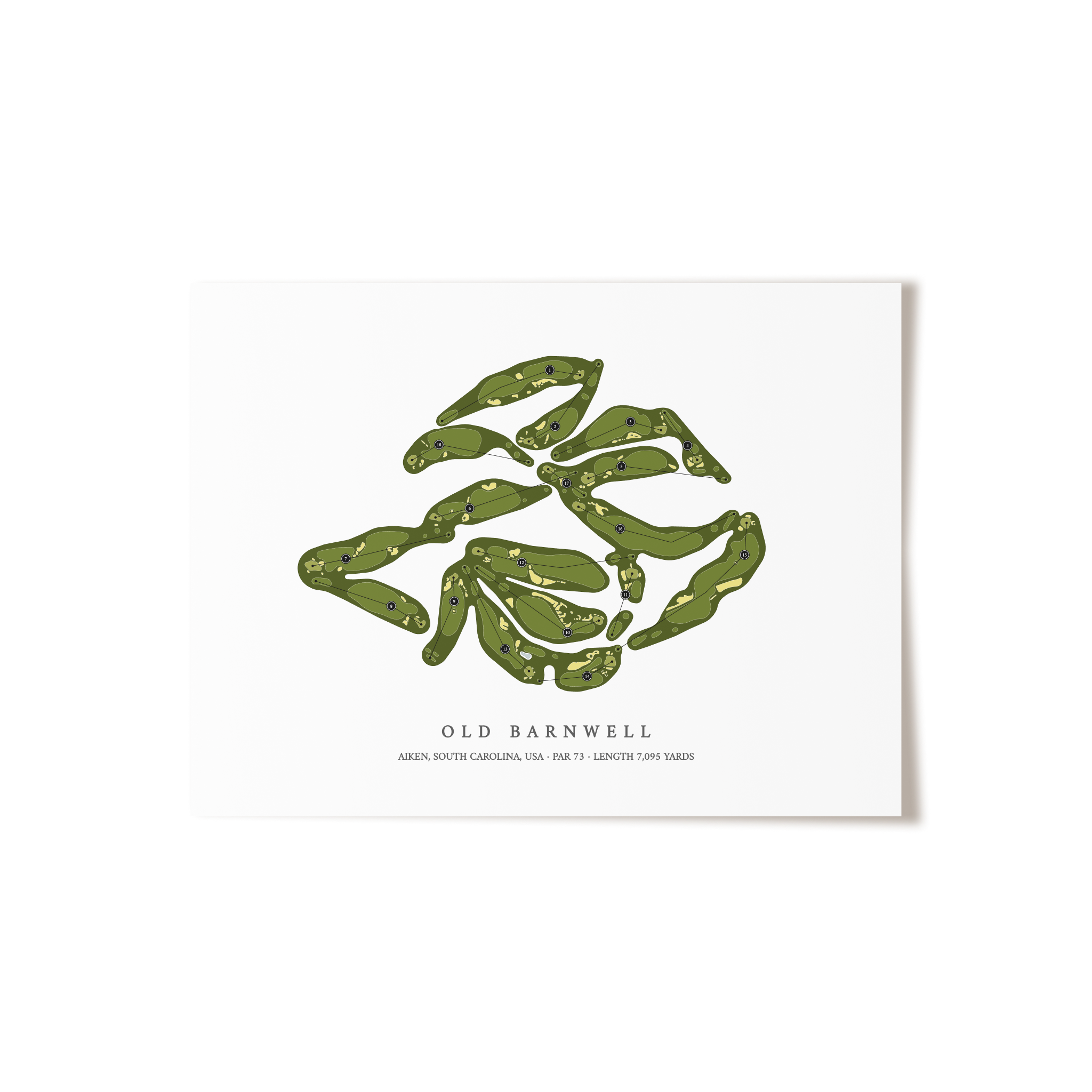 Old Barnwell  | Golf Course Print | Unframed 