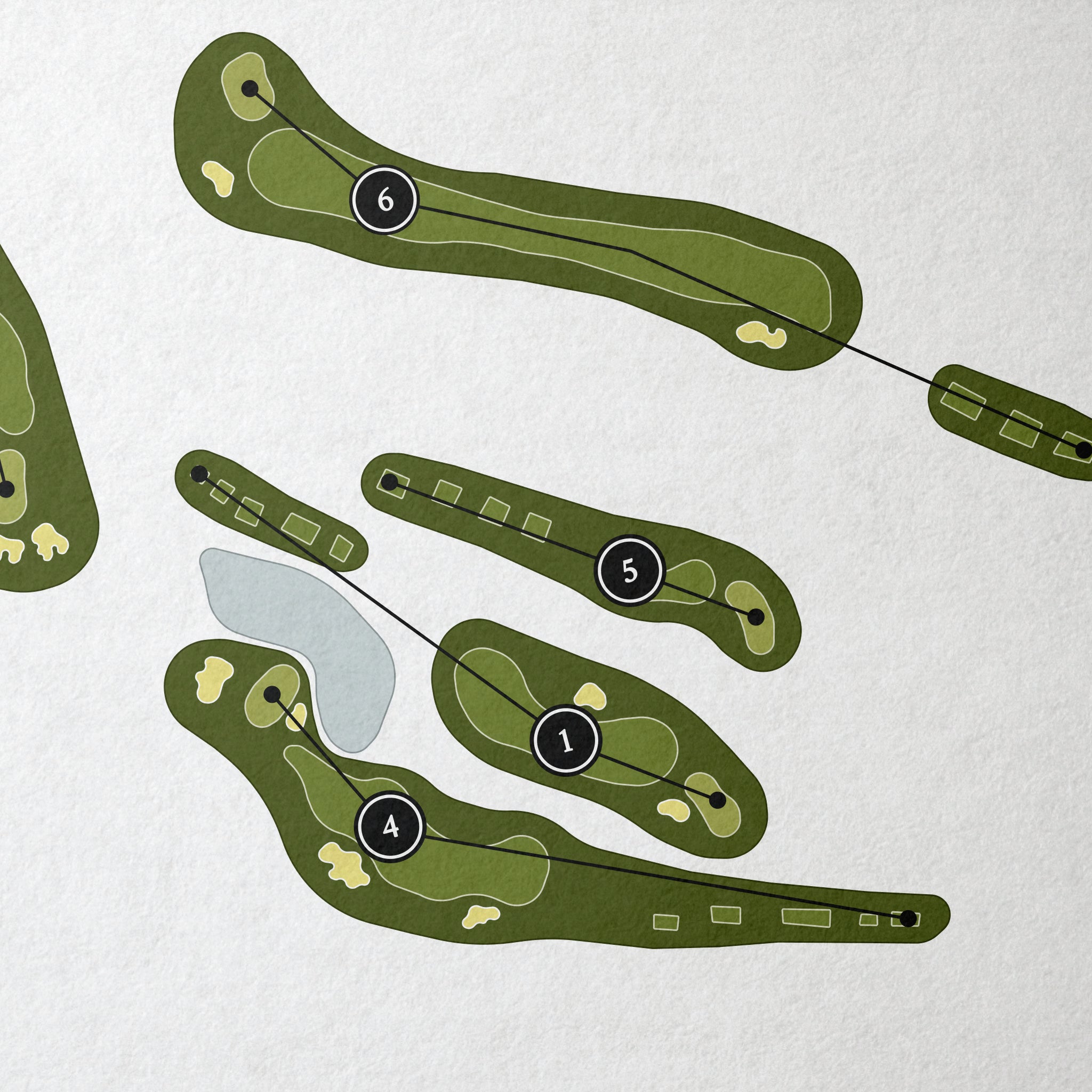 Old Hickory Golf Club | Golf Course Map | Close Up 