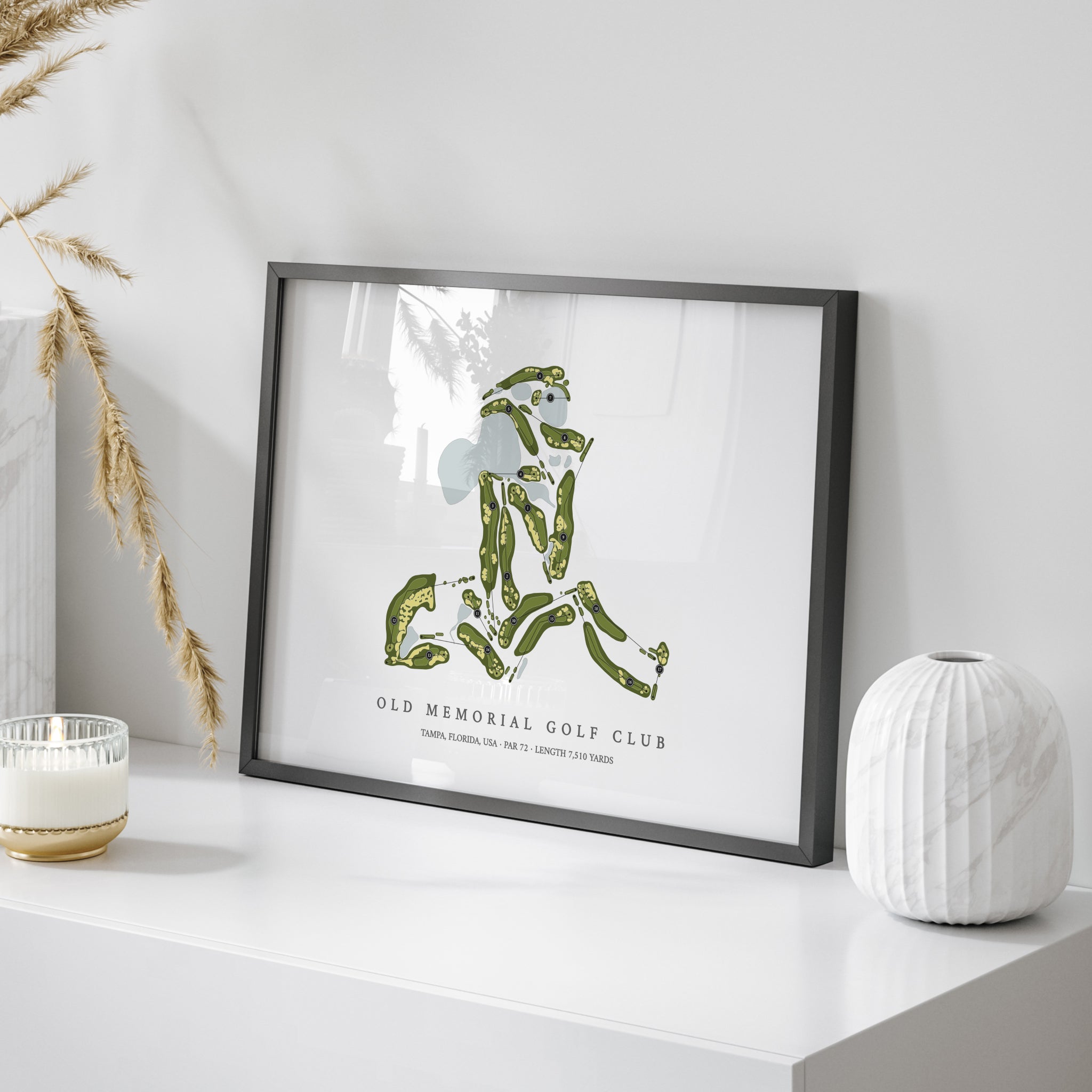 Old Memorial Golf Club | Golf Course Print | On+Table 