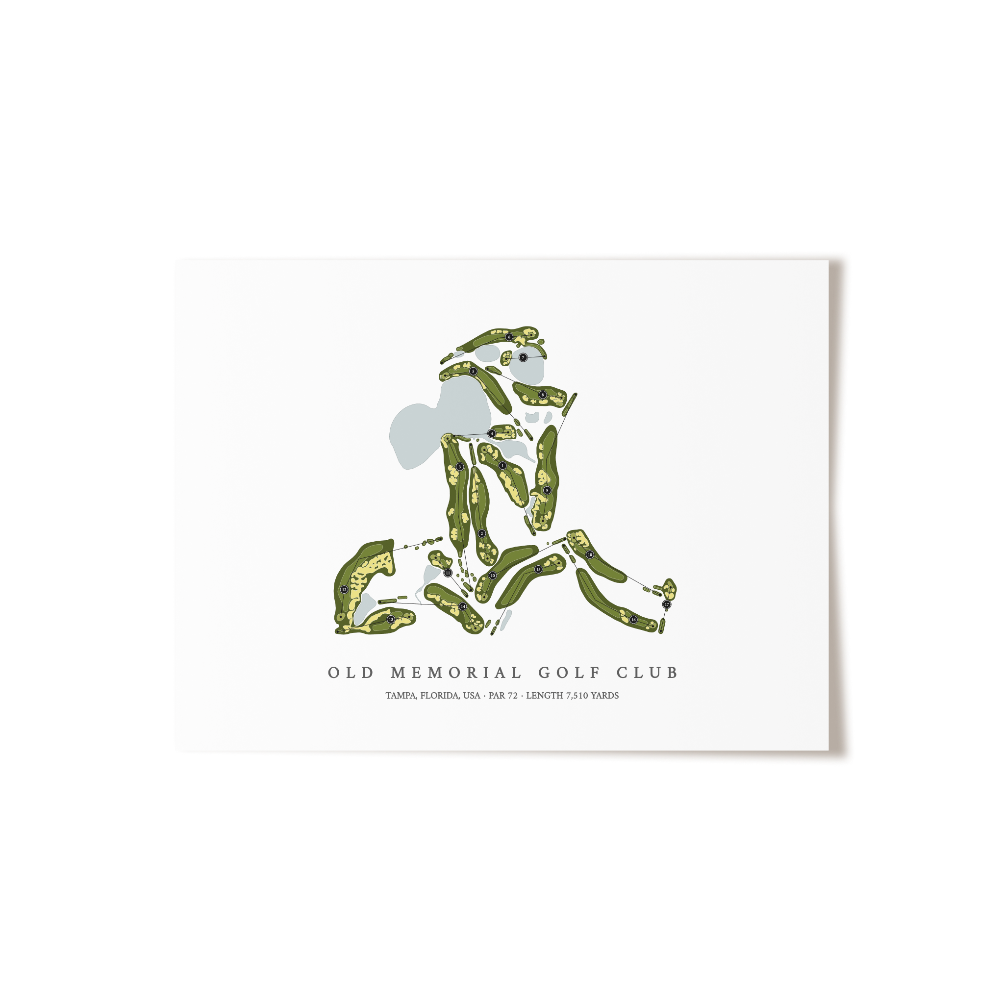 Old Memorial Golf Club | Golf Course Print | Unframed 