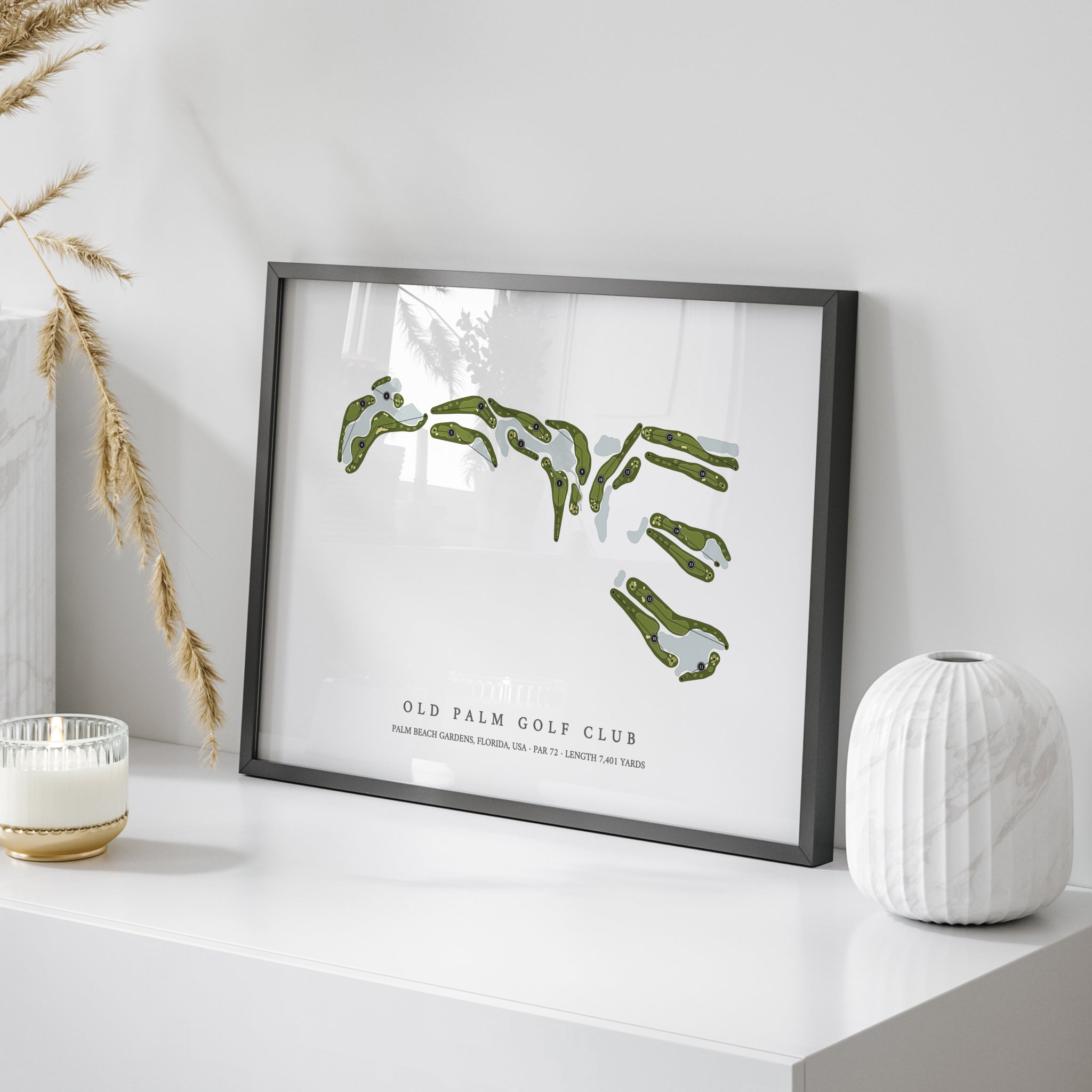 Old Palm Golf Club | Golf Course Map | On Table 