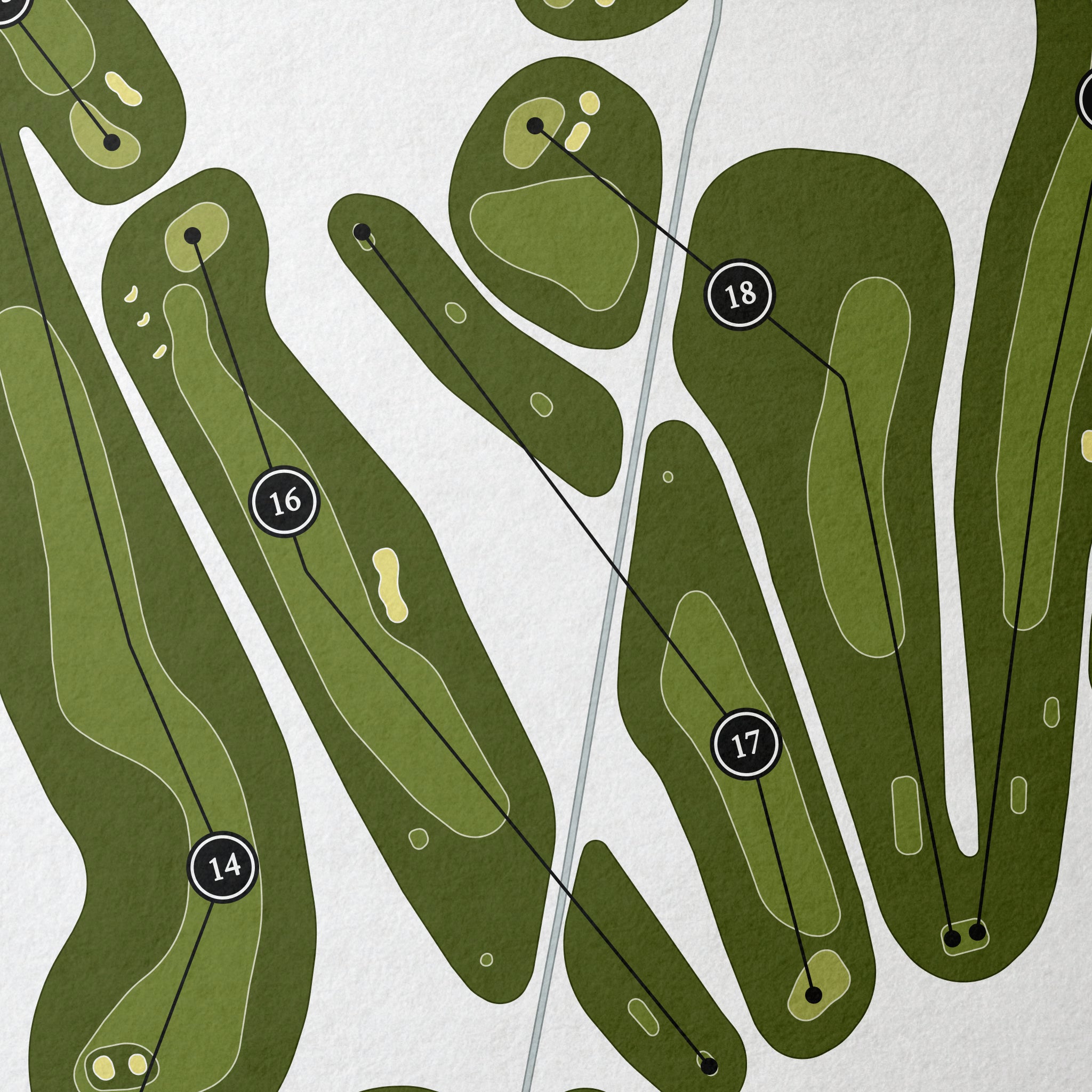 Old Trail Golf Club | Golf Course Print | Close+Up