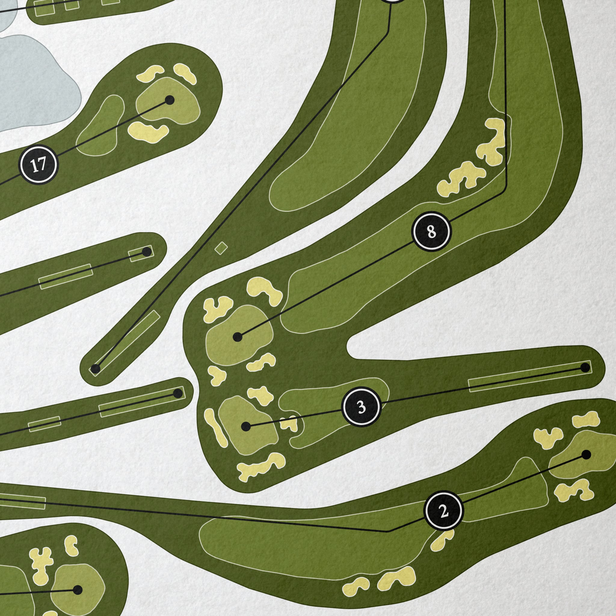 Old Warson Country Club | Golf Course Print | Close+Up