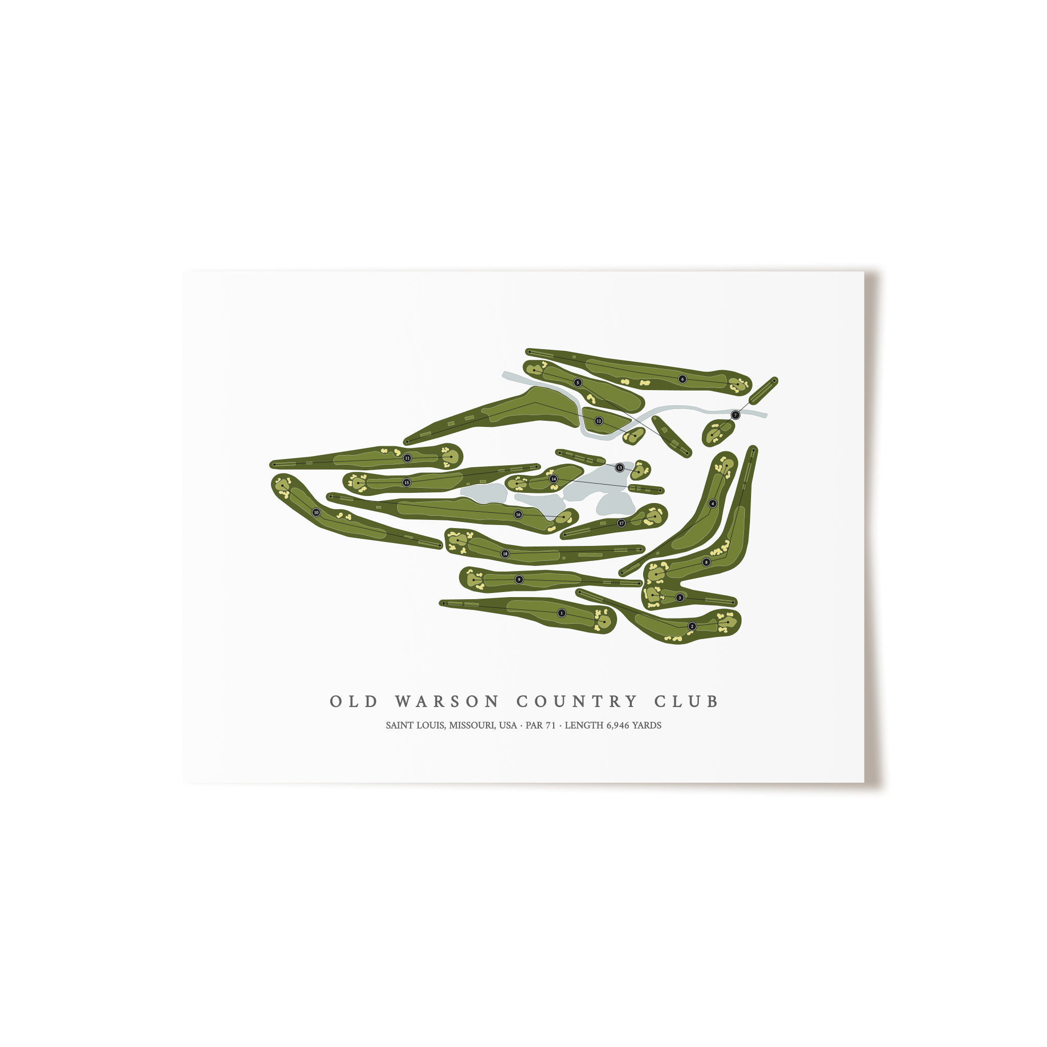 Old Warson Country Club | Golf Course Print | Unframed