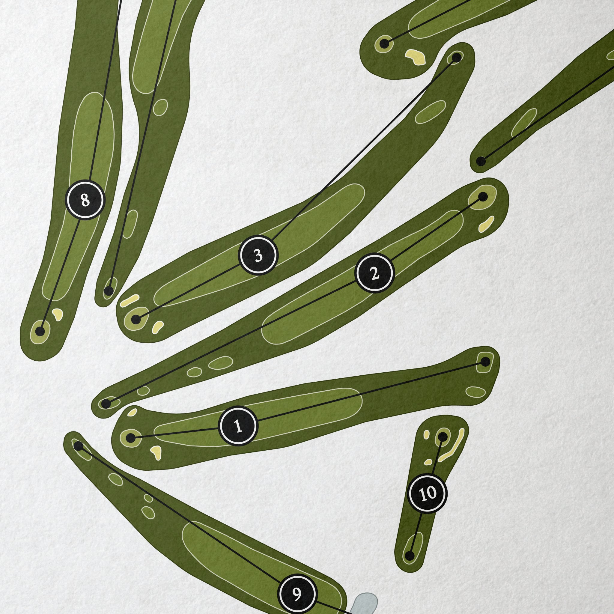 Ole Monterey Golf Club | Golf Course Map | Close Up 