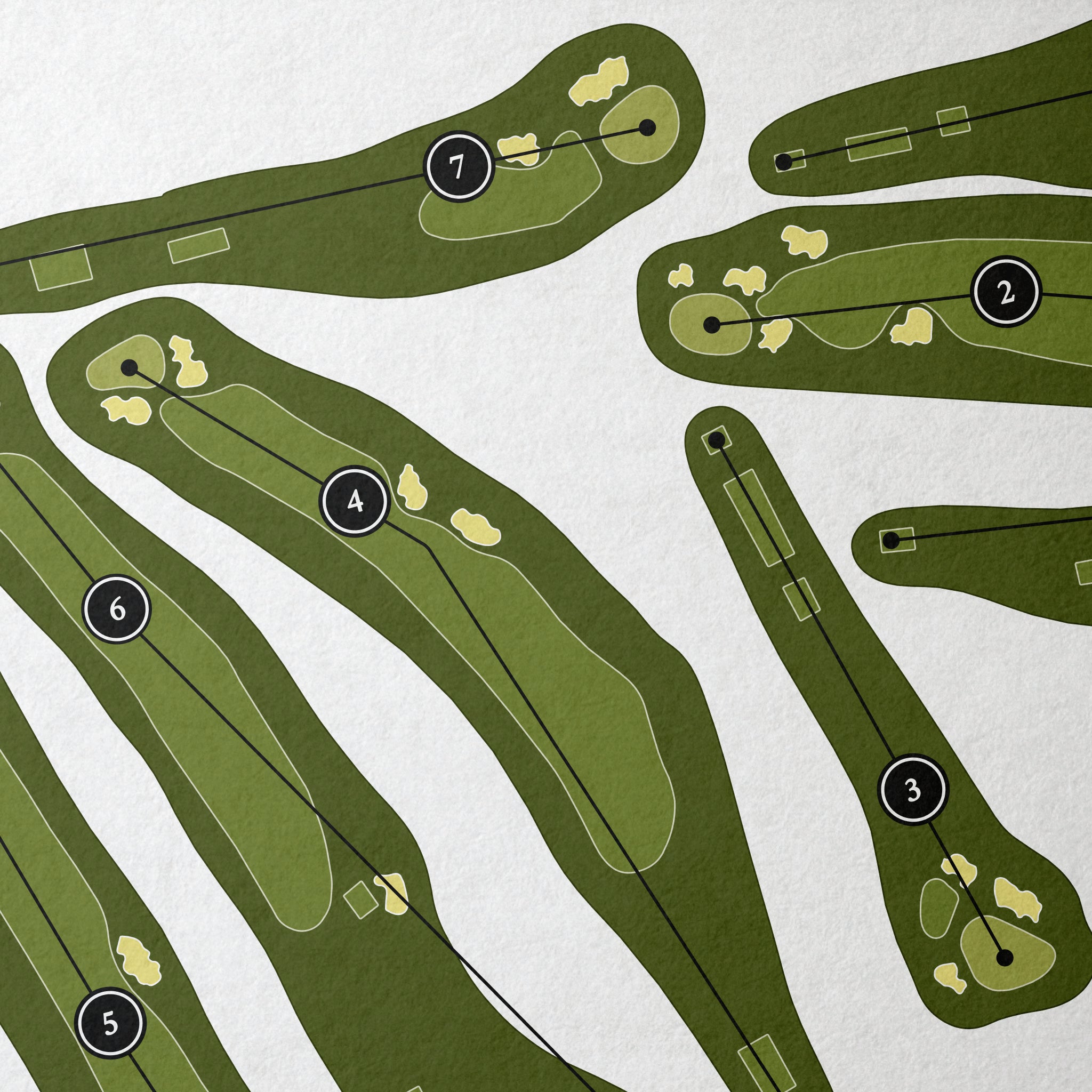 Orchard Lake Country Club | Golf Course Map | Close Up 