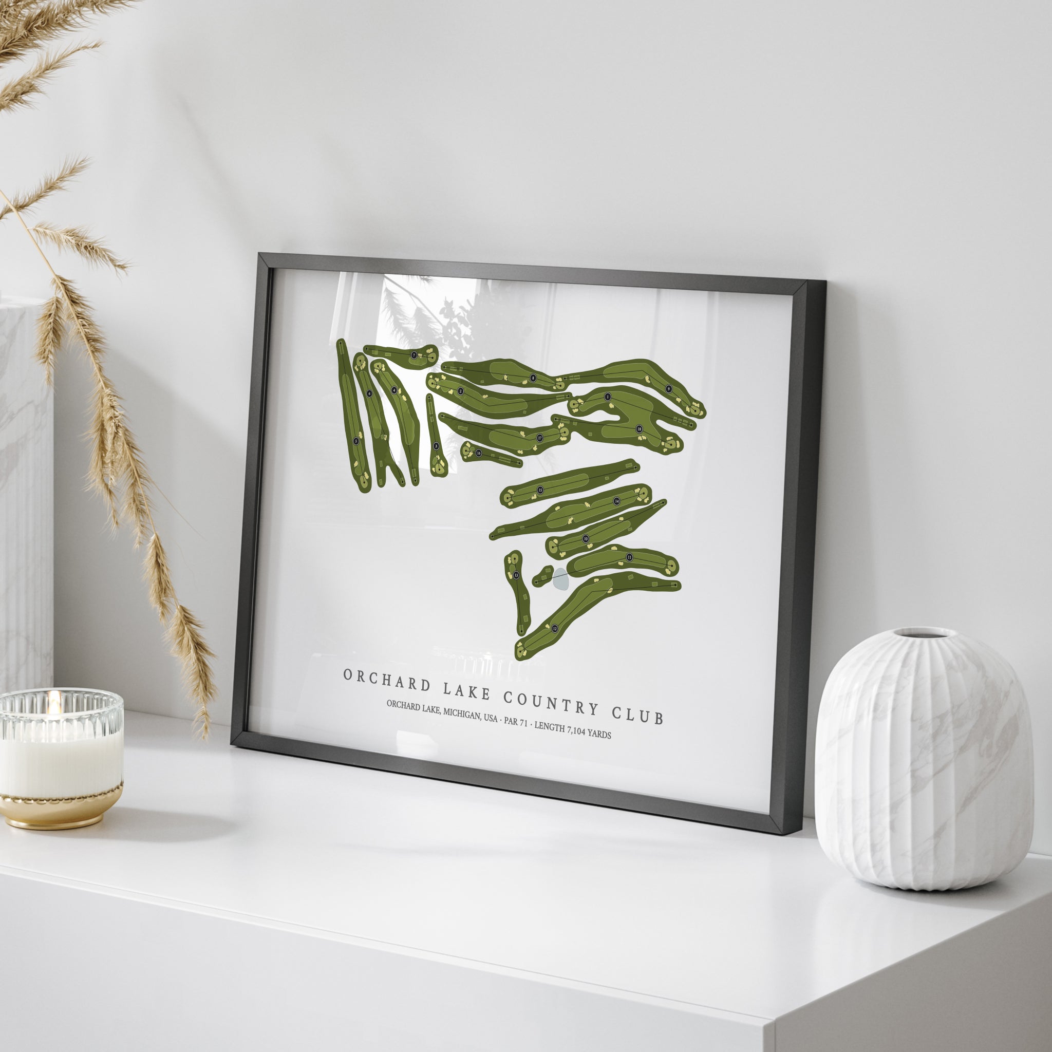 Orchard Lake Country Club | Golf Course Map | On Table 