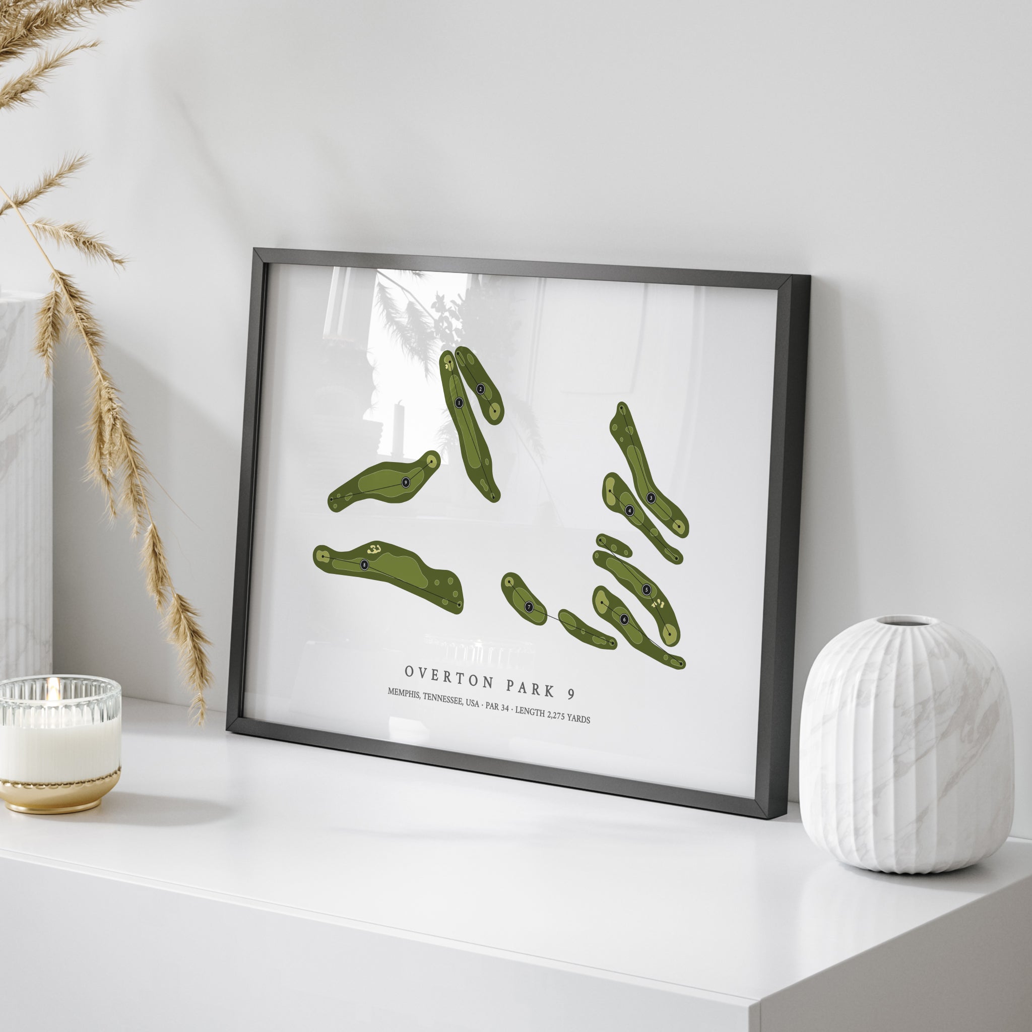 Overton Park 9 | Golf Course Map | On Table 