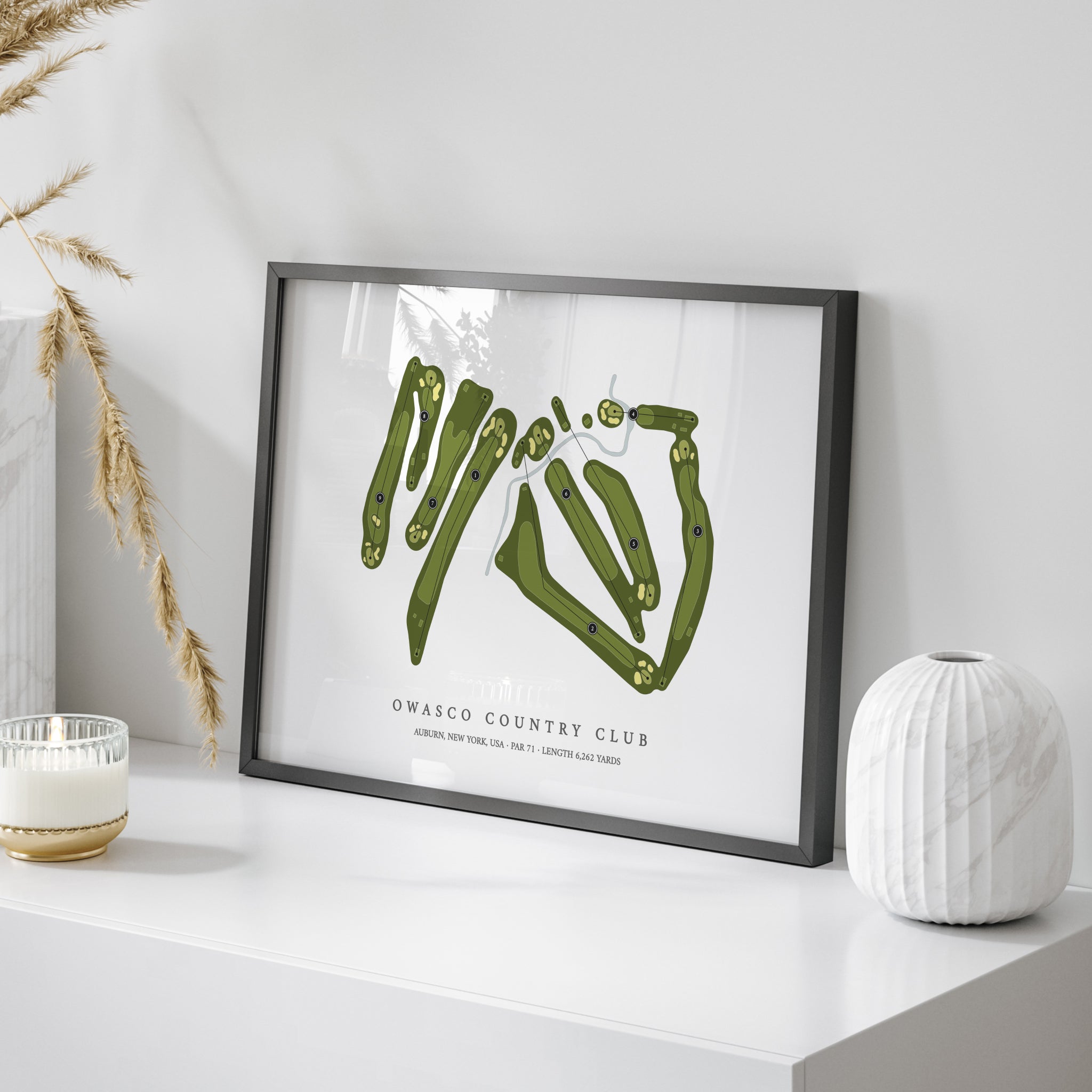 Owasco Country Club | Golf Course Map | On Table