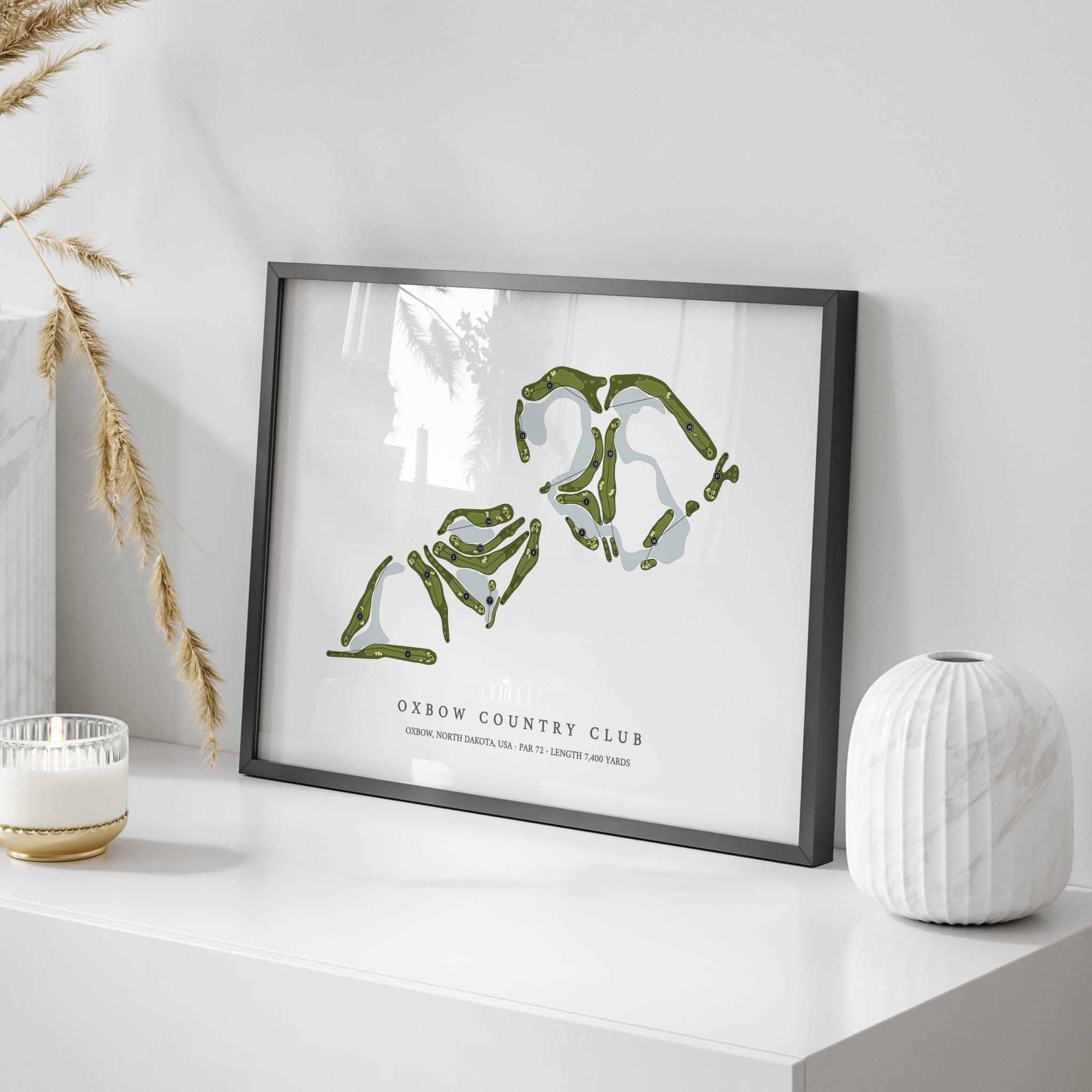 Oxbow Country Club | Golf Course Map | On Table 