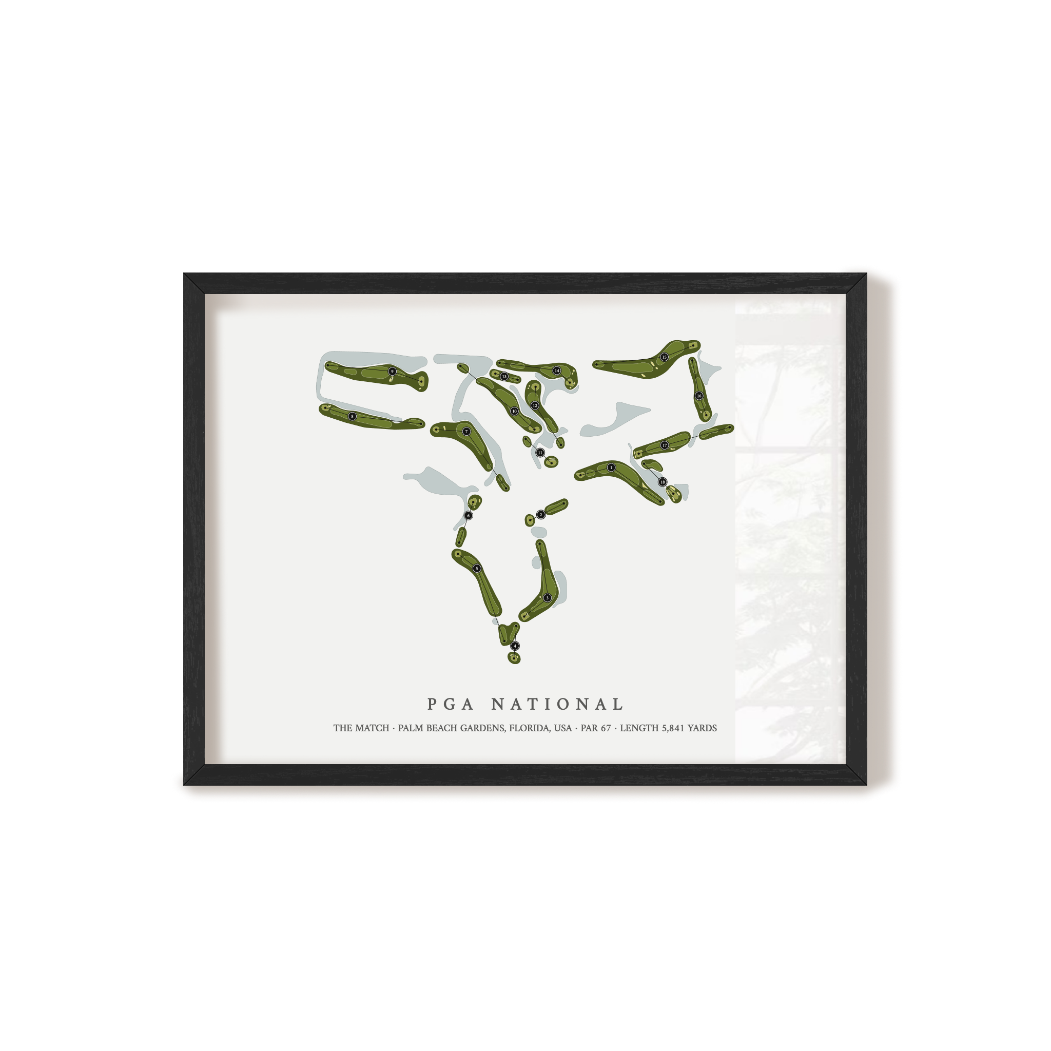 PGA National - The Match | Golf Course Map | Black+Frame