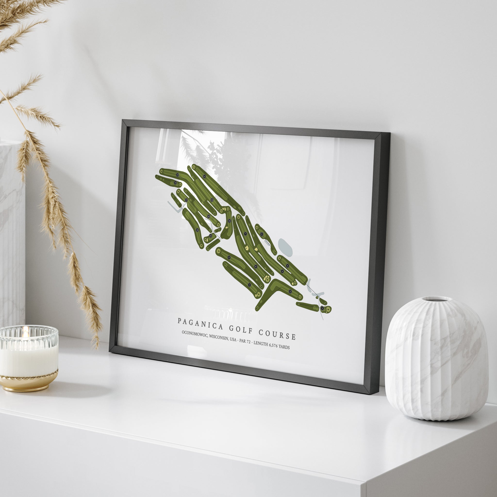 Paganica Golf Course | Golf Course Map | On Table 