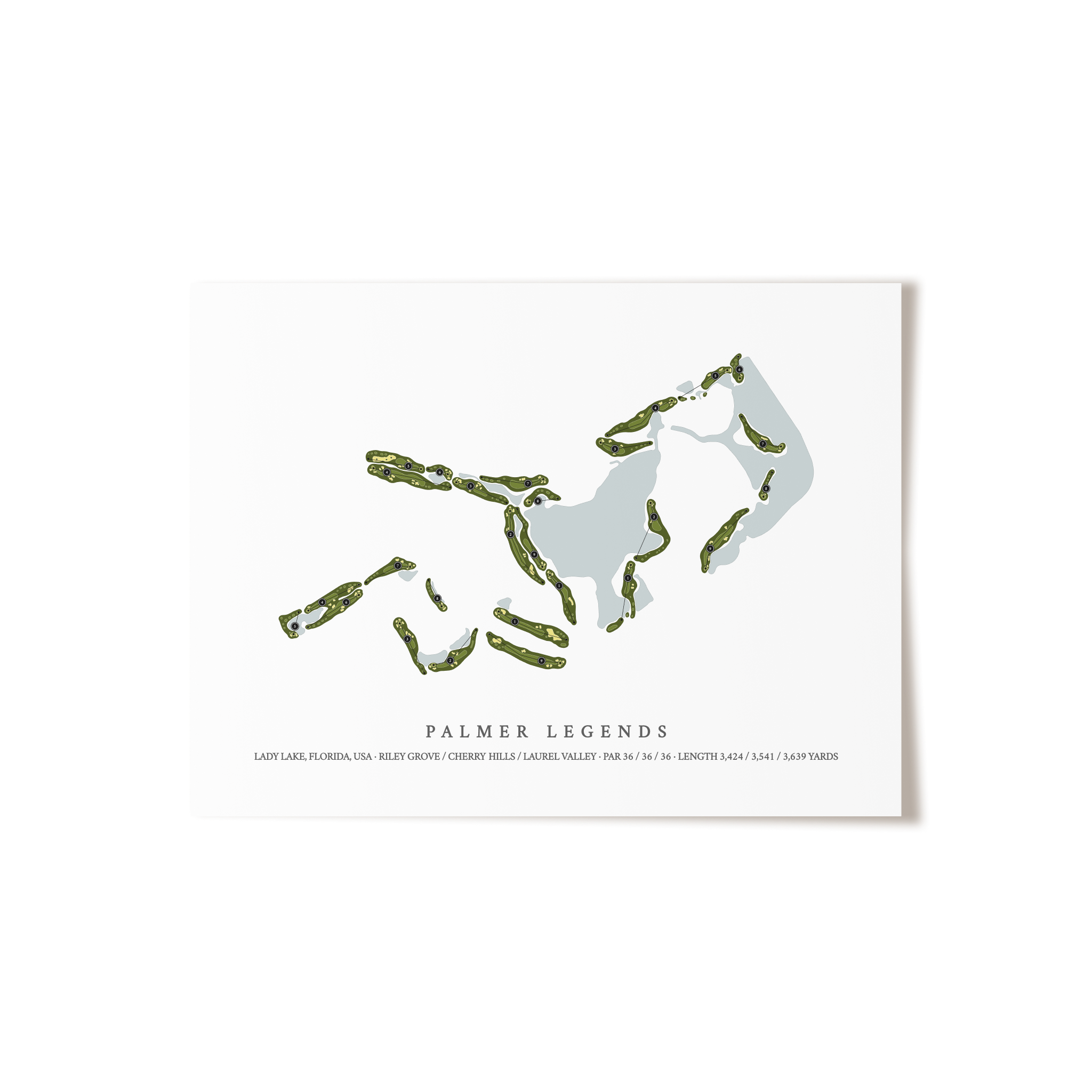 Palmer Legends | Golf Course Print | Unframed