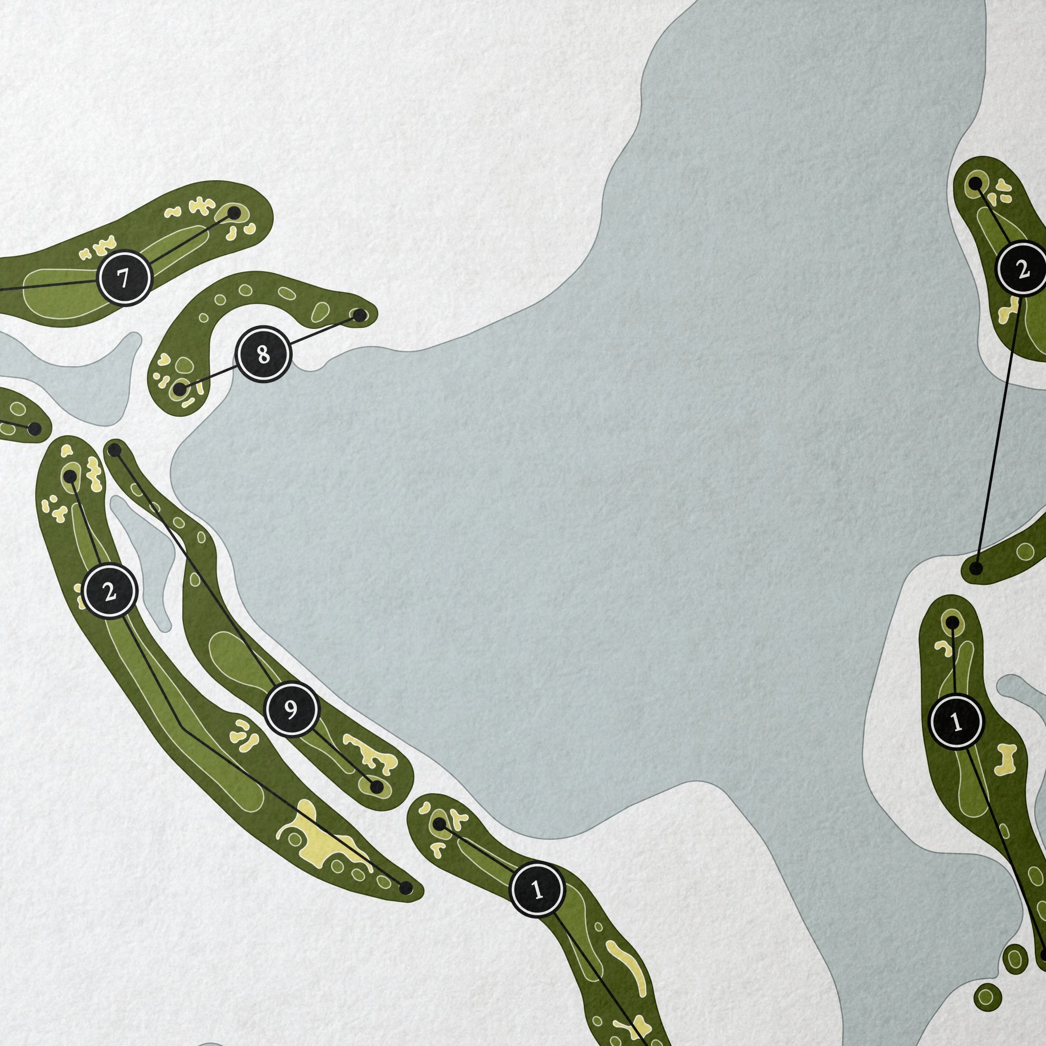 Palmer Legends | Golf Course Map | Close Up 