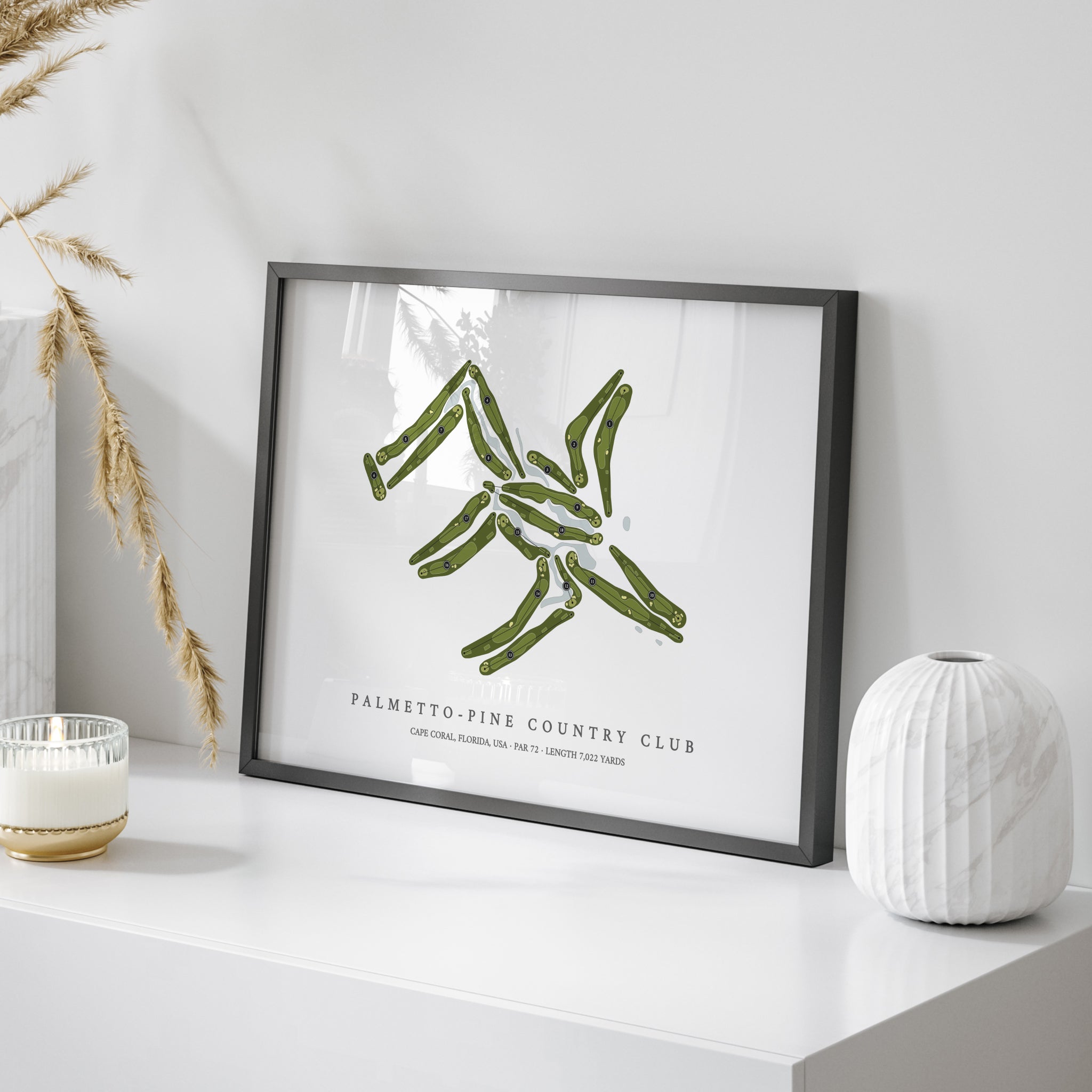 Palmetto-Pine Country Club | Golf Course Map | On Table 