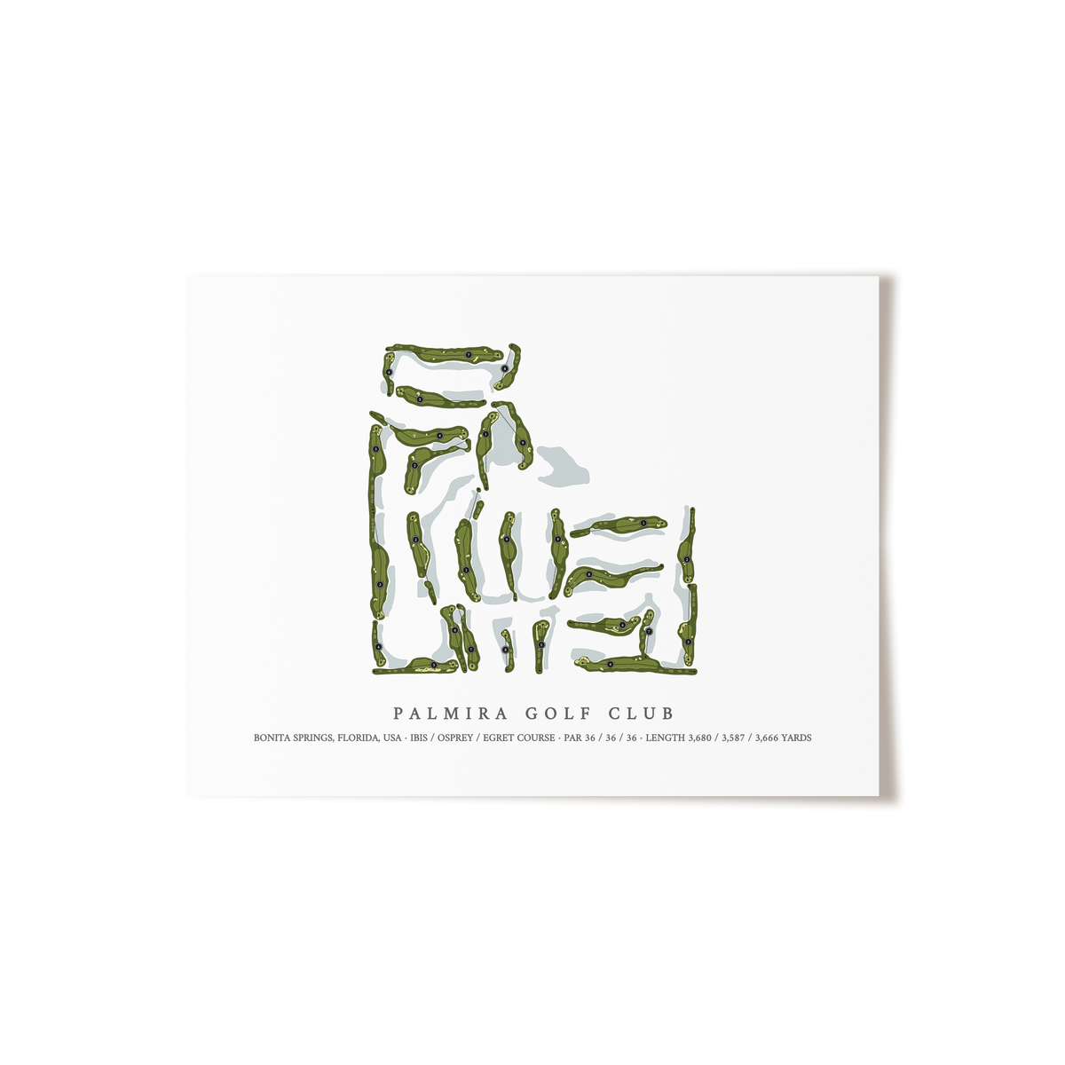 Palmira Golf Club | Golf Course Print | Unframed