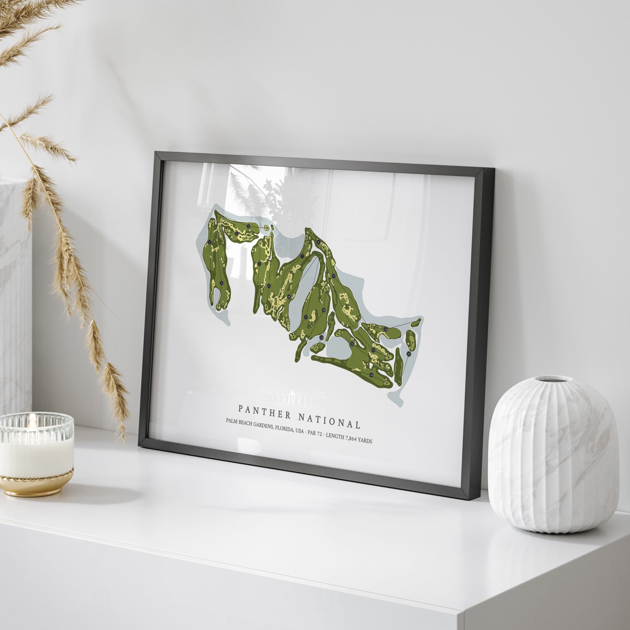 Panther National | Golf Course Map | On Table 