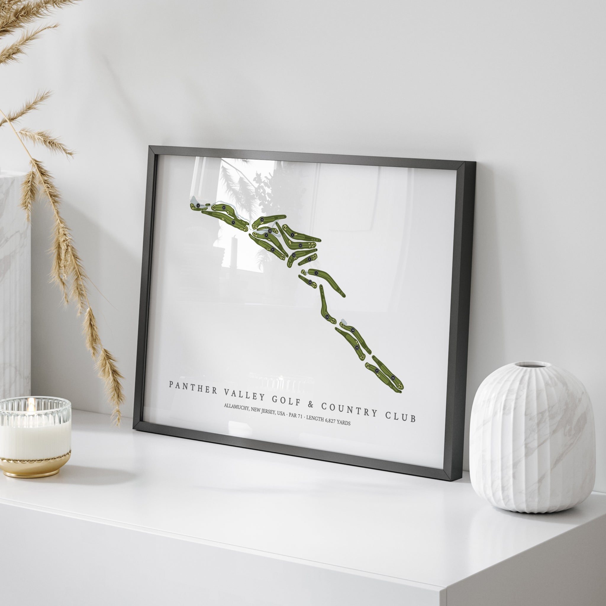 Panther Valley Golf & Country Club | Golf Course Map | On Table 