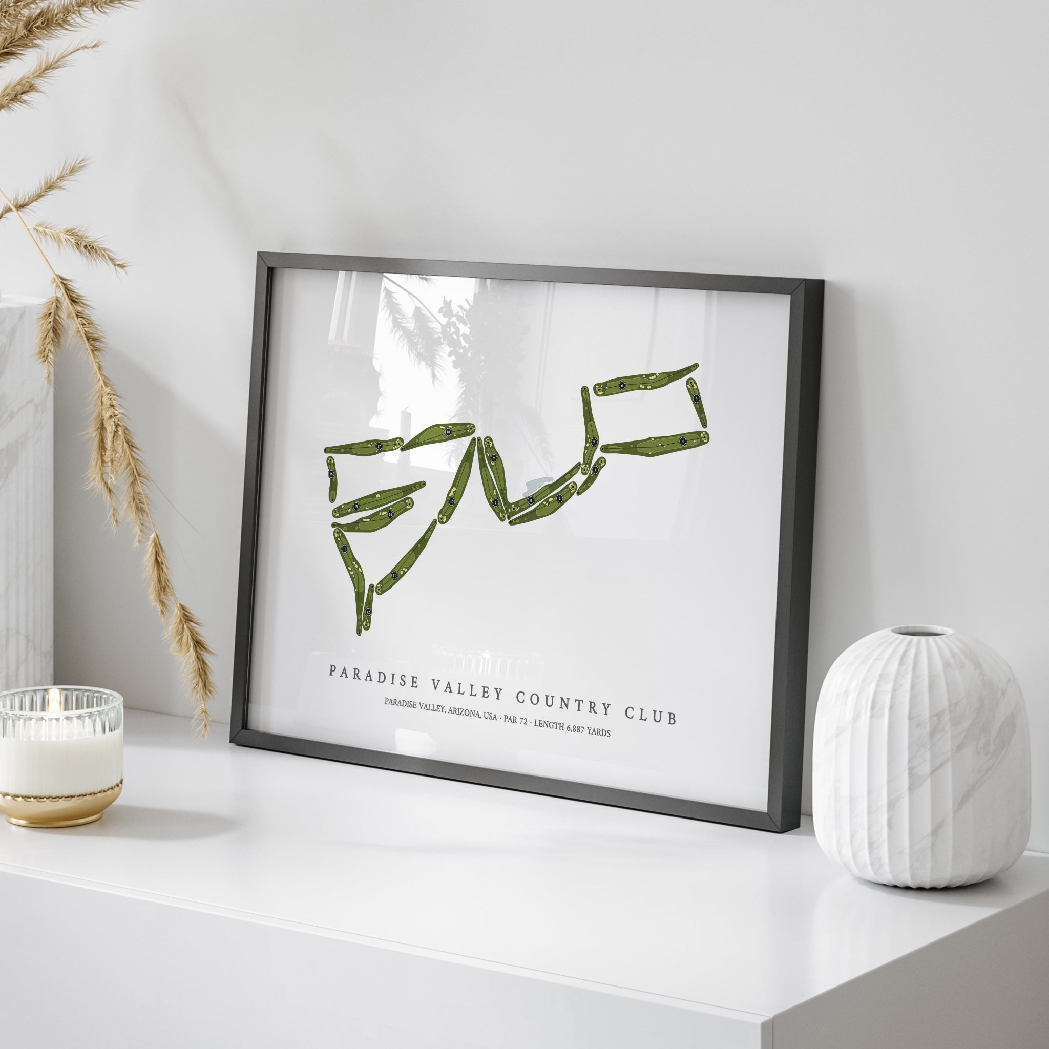 Paradise Valley Country Club | Golf Course Map | On Table 