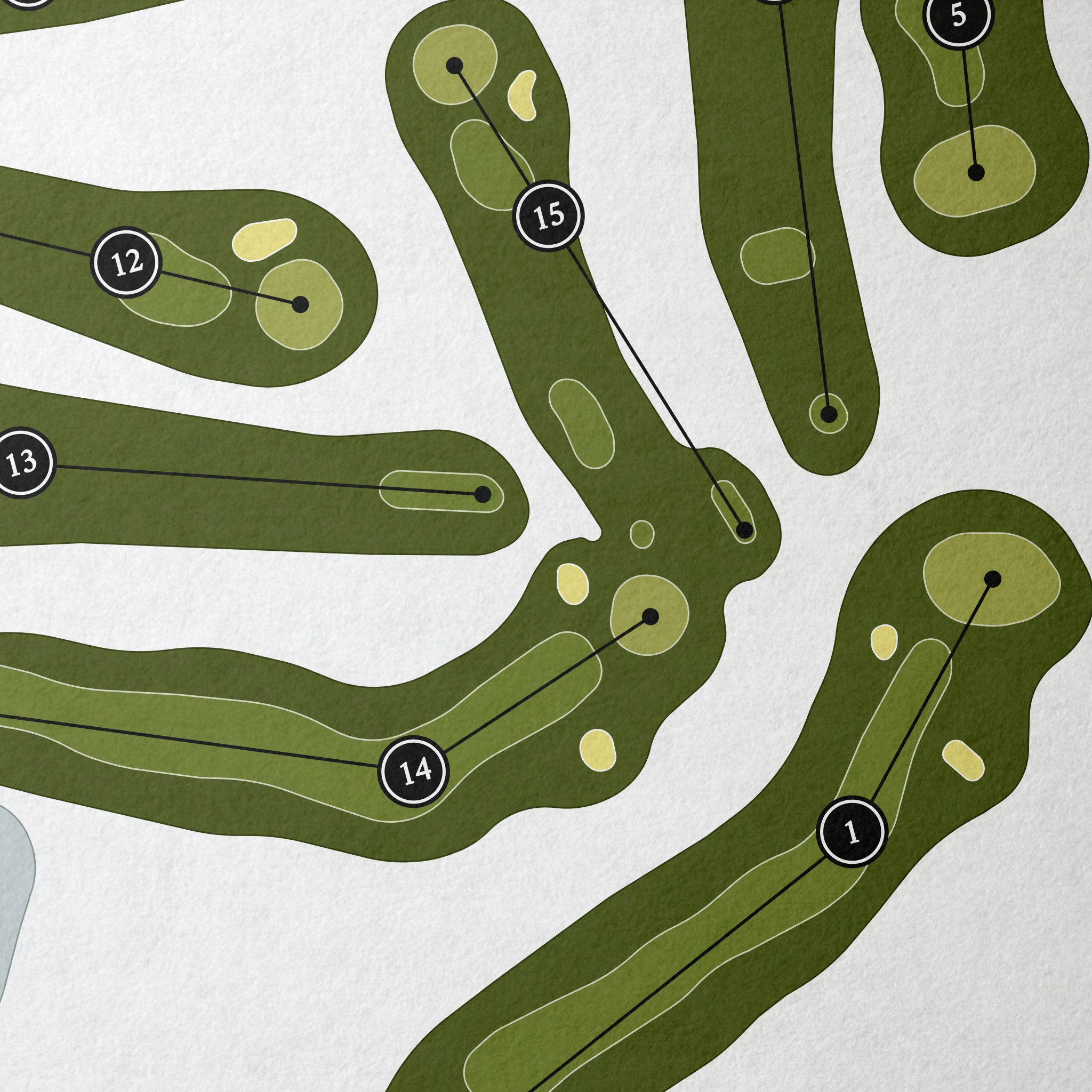 Paradise Valley Golf Course | Golf Course Map | Close Up 