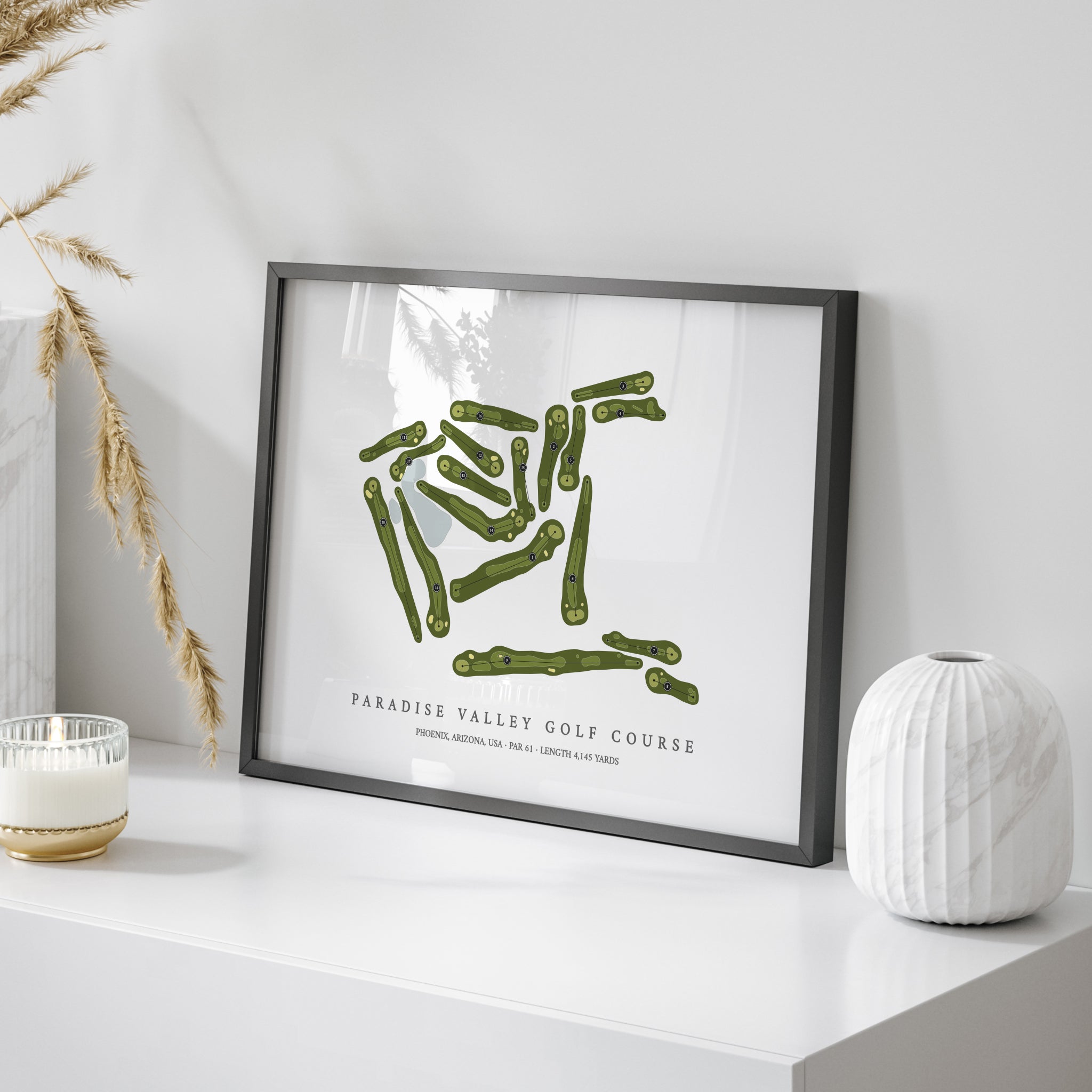 Paradise Valley Golf Course | Golf Course Map | On Table 