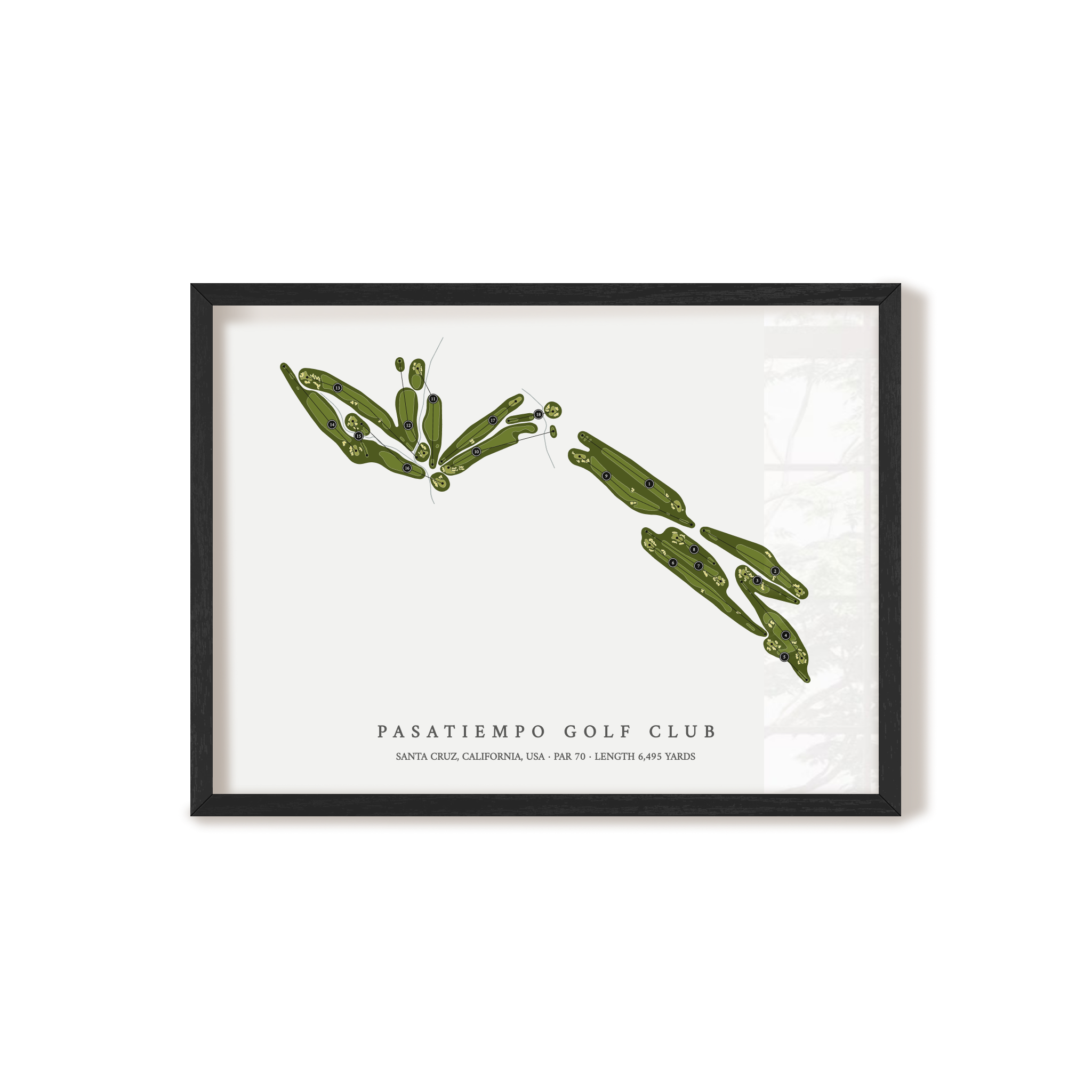 Pasatiempo Golf Club | Golf Course Print | Black+Frame
