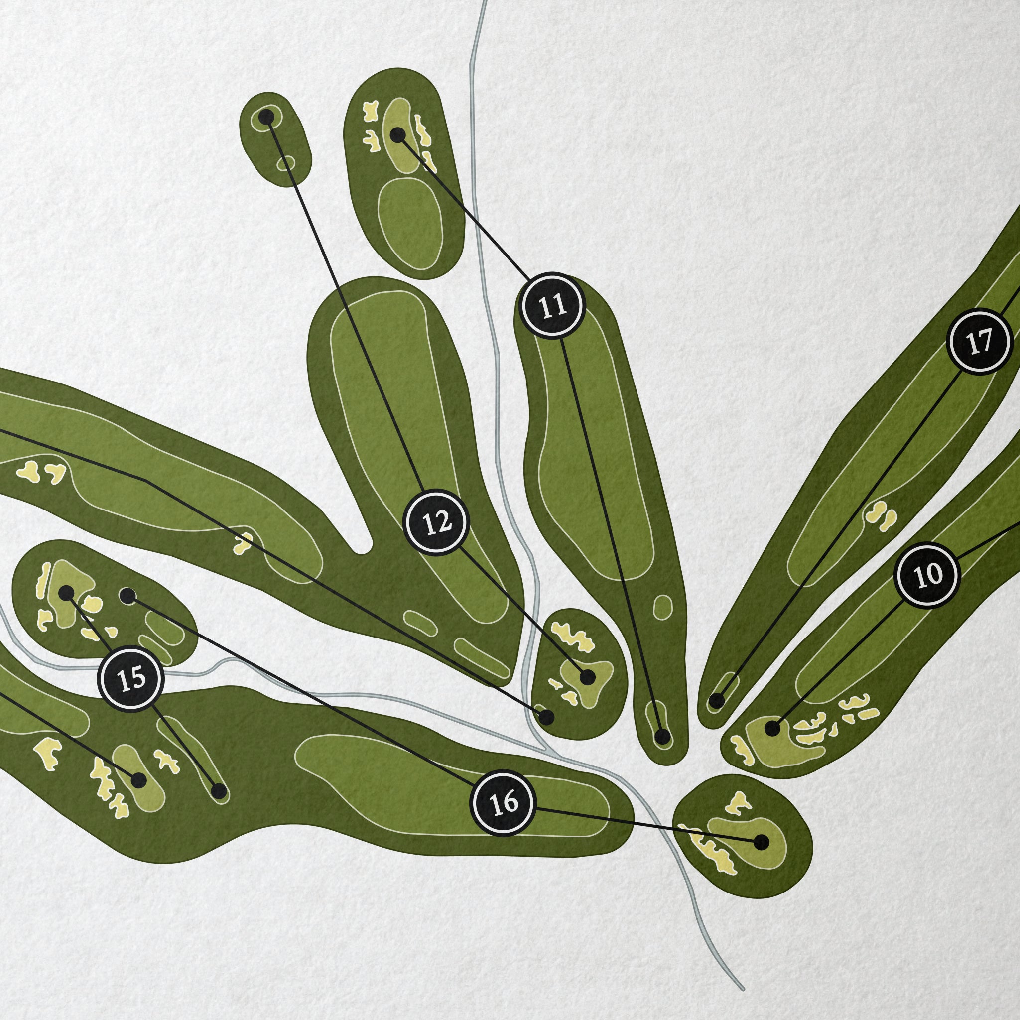 Pasatiempo Golf Club | Golf Course Print | Close+Up