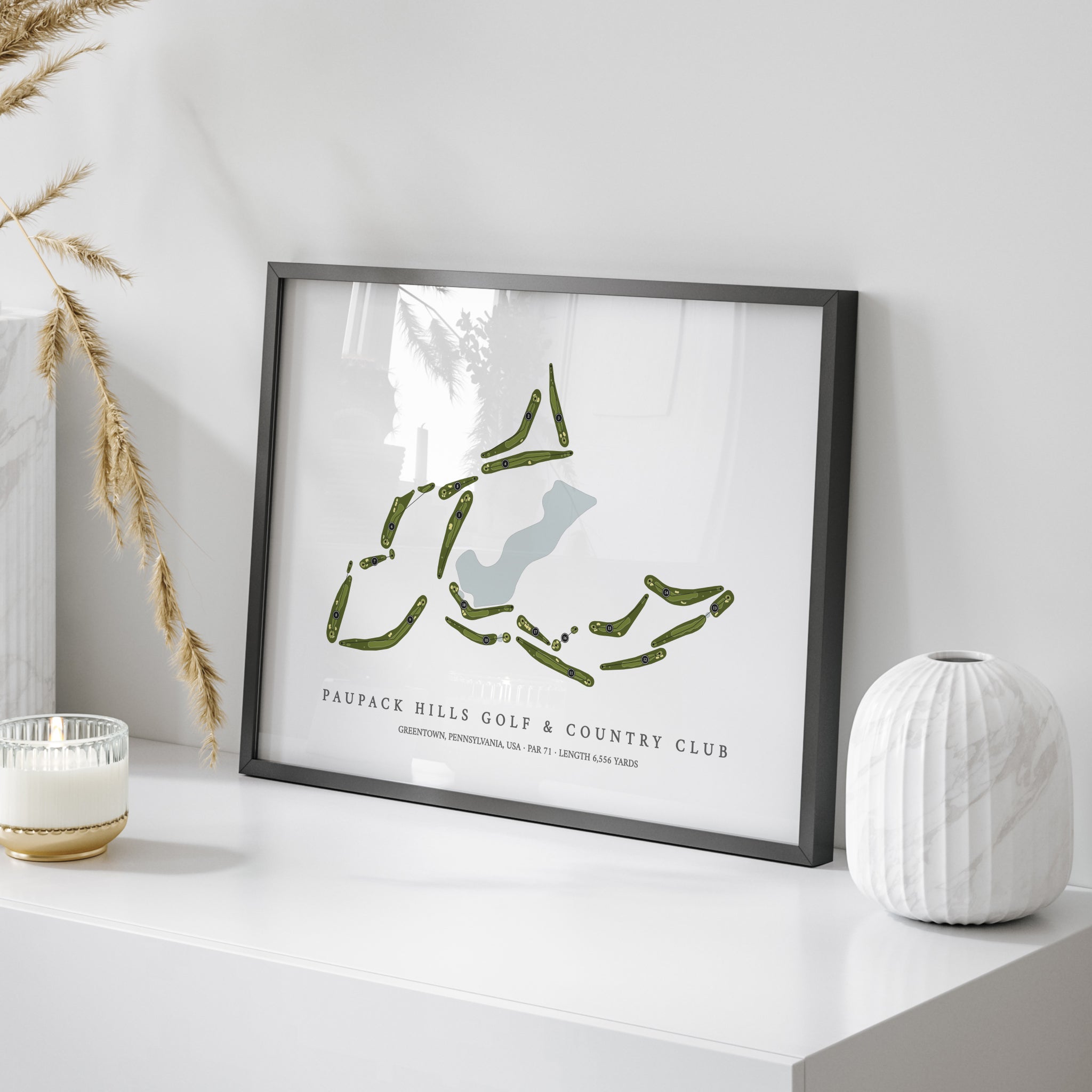 Paupack Hills Golf & Country Club | Golf Course Map | On+Table 