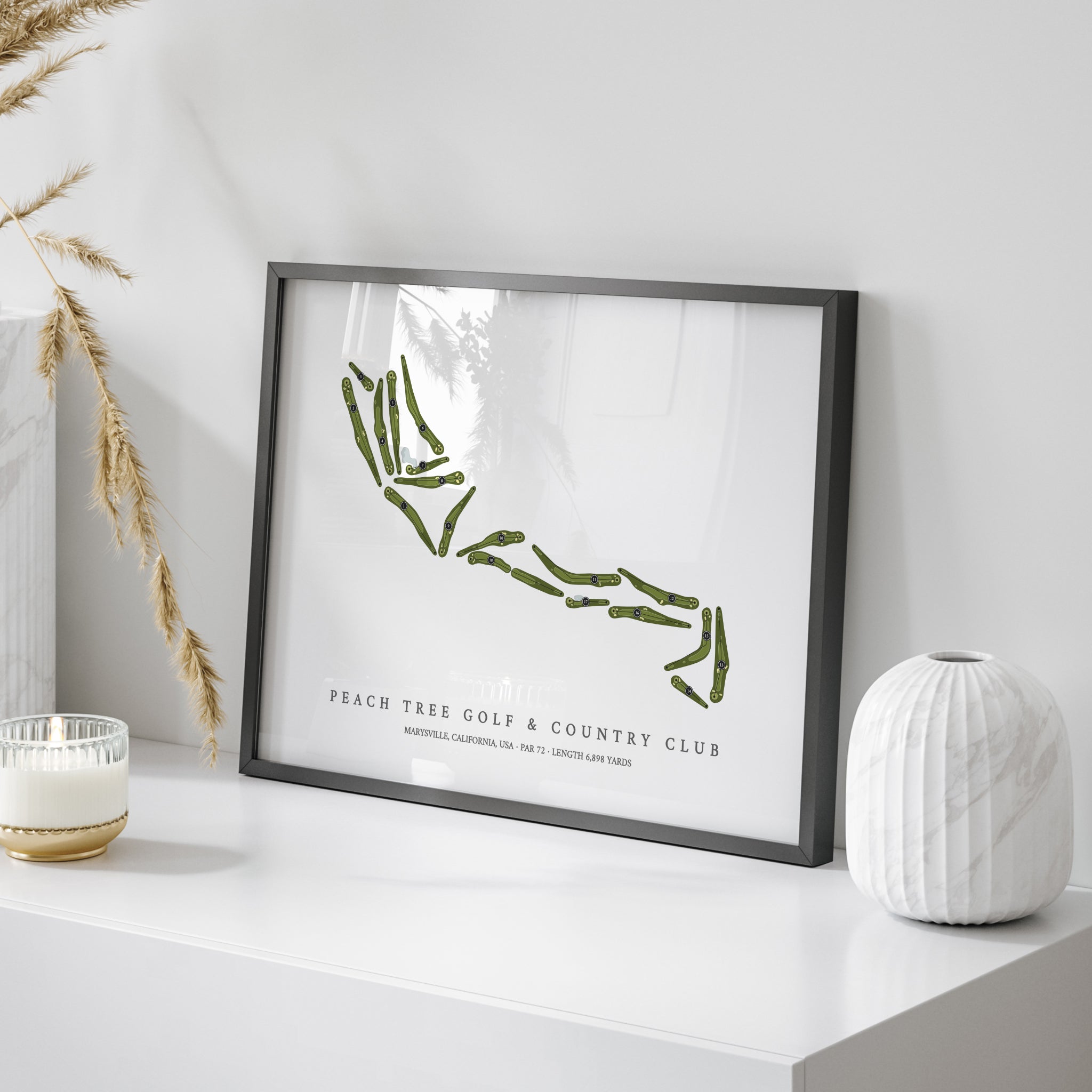 Peach Tree Golf & Country Club | Golf Course Map | On Table 