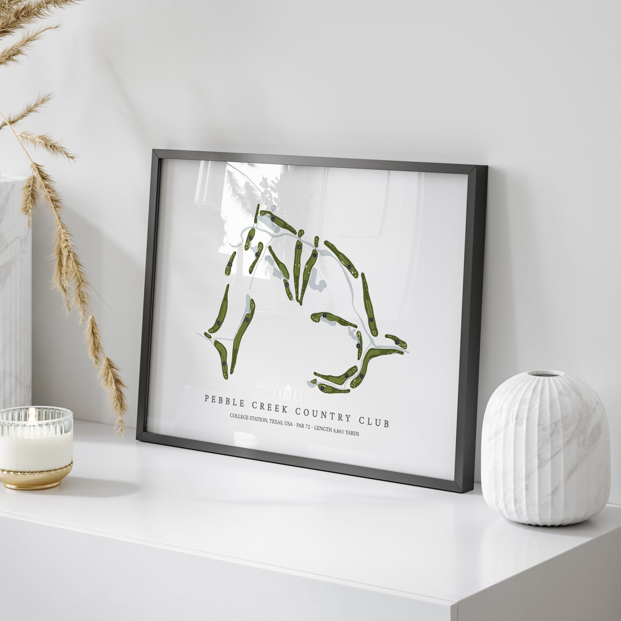 Pebble Creek Country Club | Golf Course Map | On+Table 