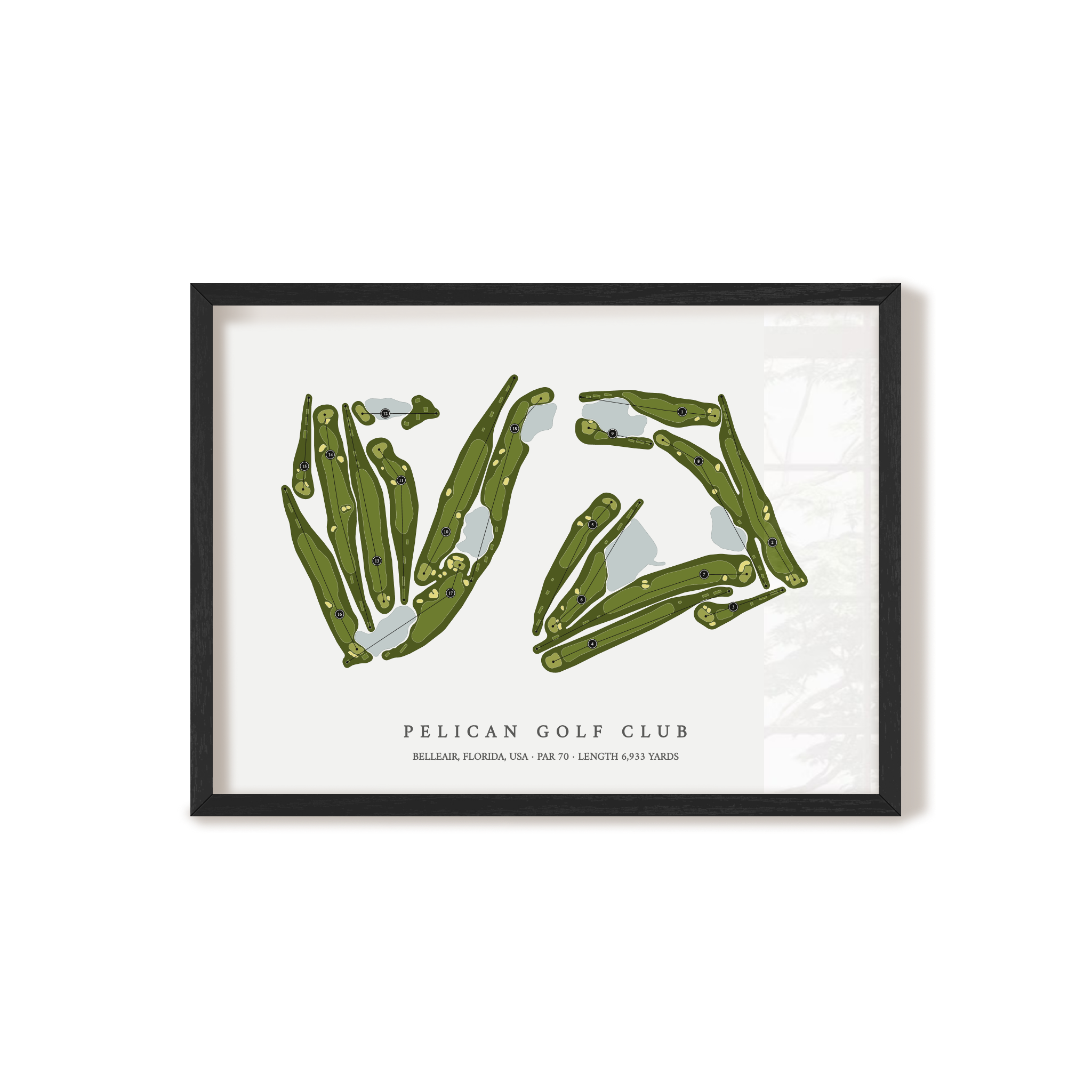 Pelican Golf Club | Golf Course Map | Black+Frame 