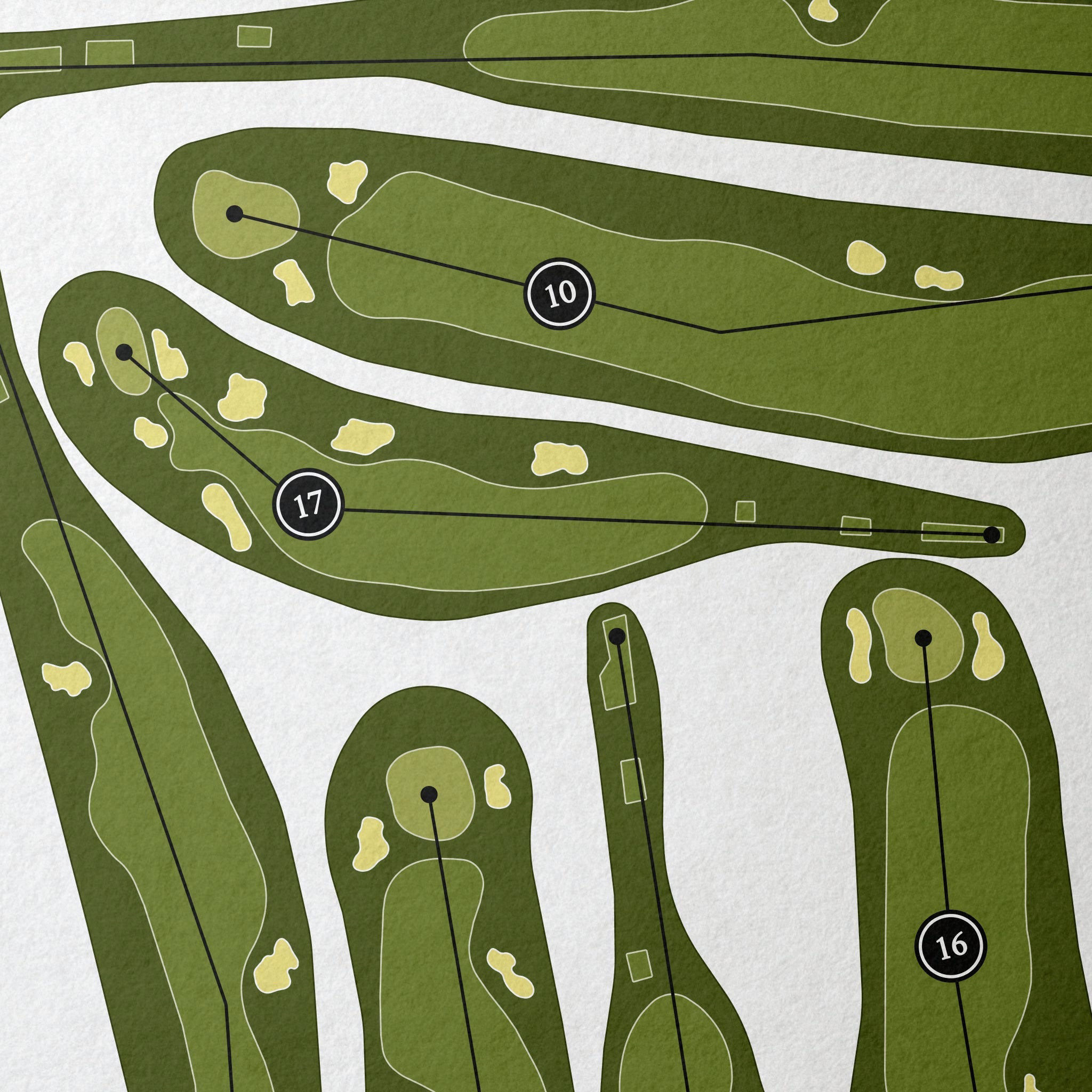 Peninsula Golf & Country Club | Golf Course Map | Close Up 