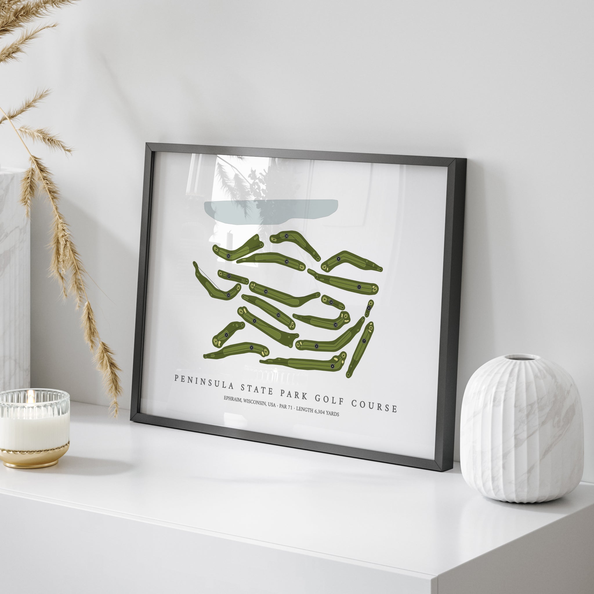 Peninsula State Park Golf Course | Golf Course Map | On+Table 