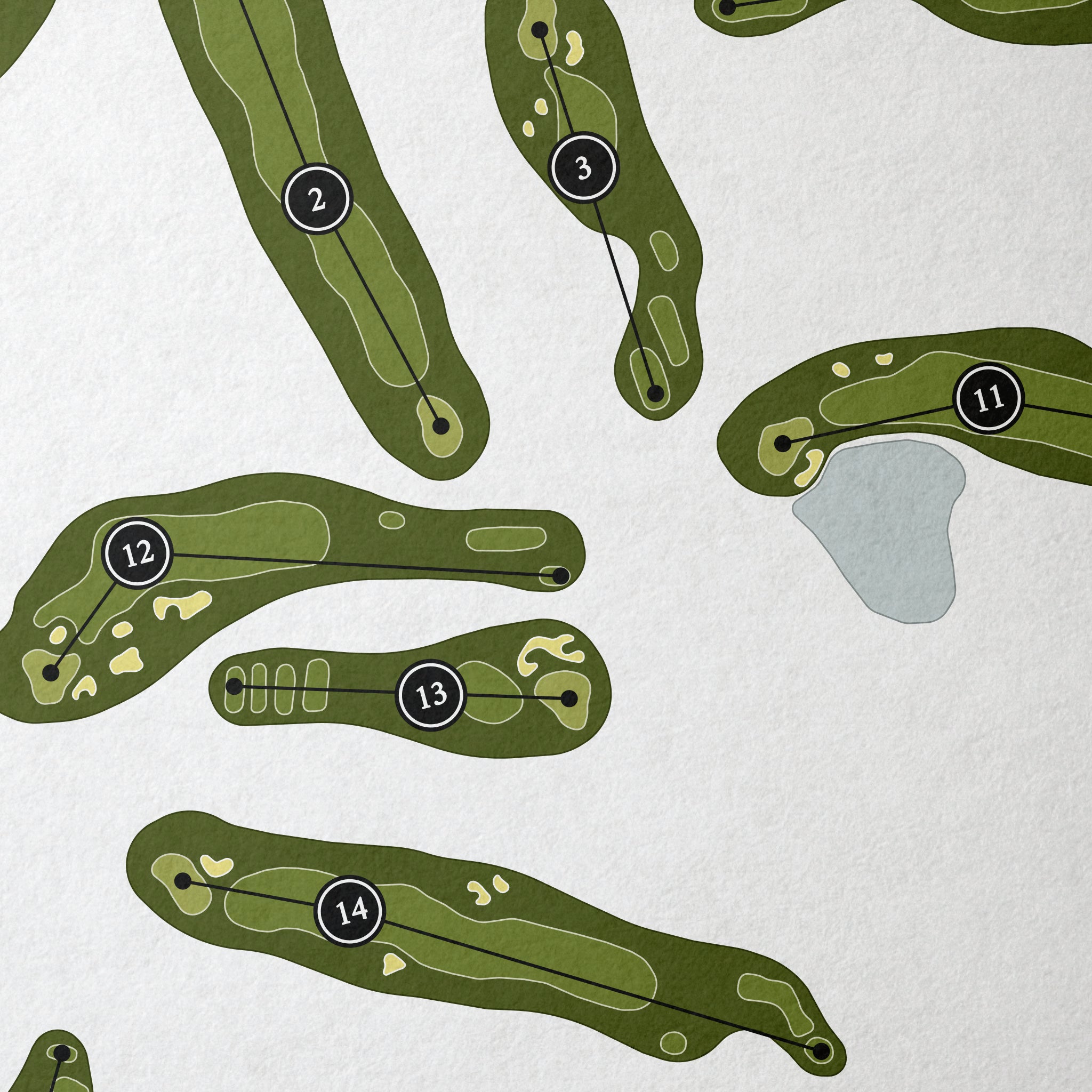 Penn National Golf Club - Iron Forge | Golf Course Map | Close Up 
