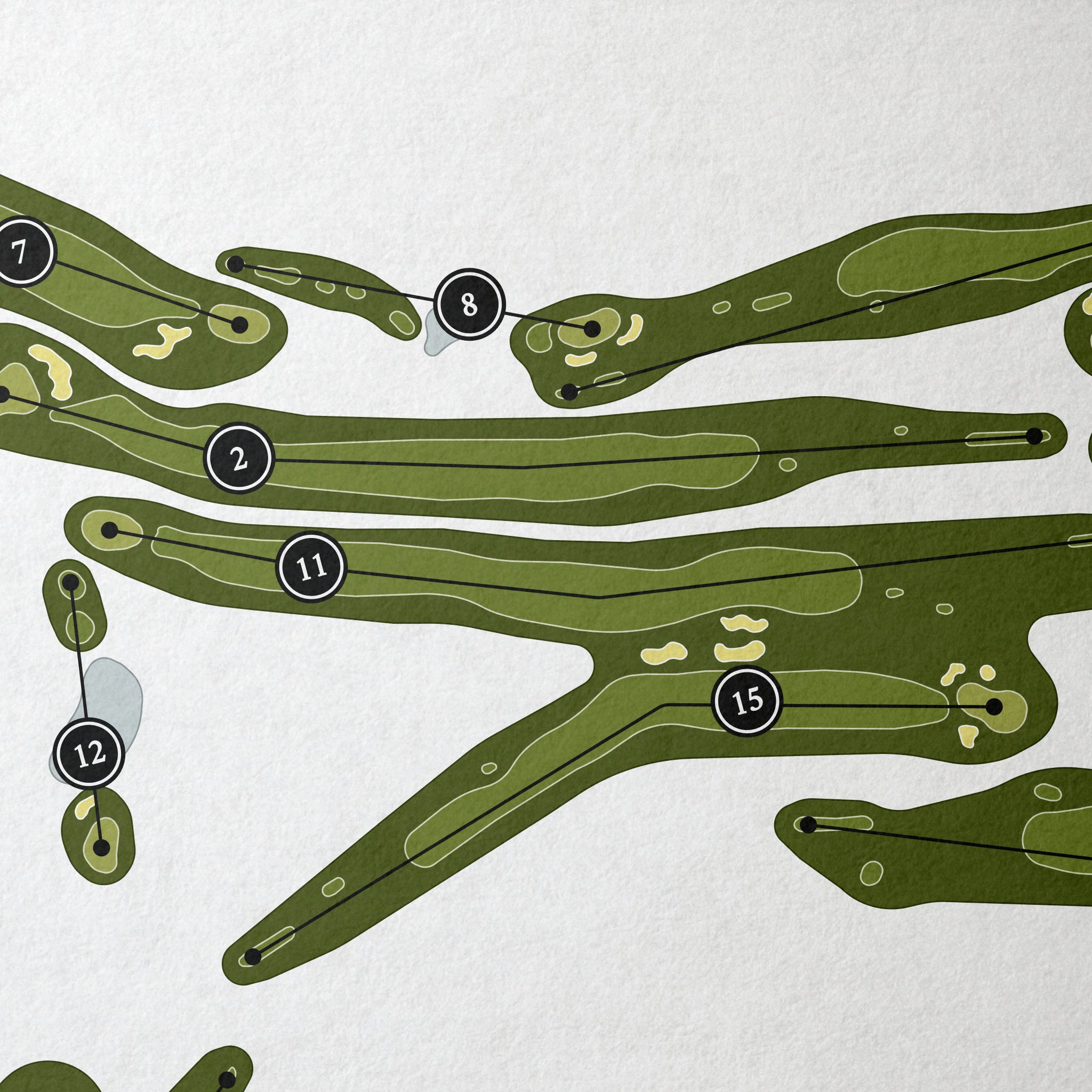 Perry Park Country Club | Golf Course Print | Close+Up