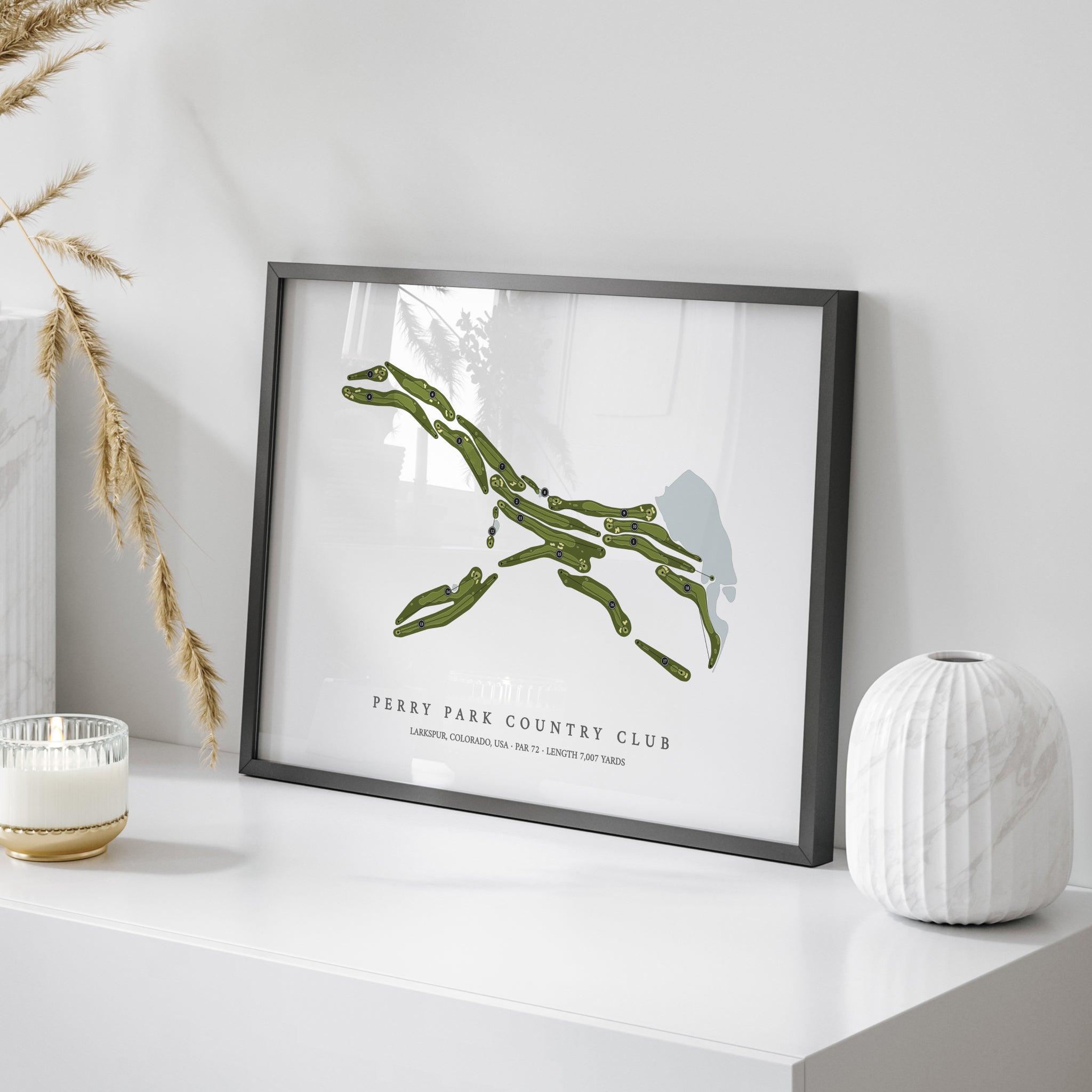 Perry Park Country Club | Golf Course Print | On+Table