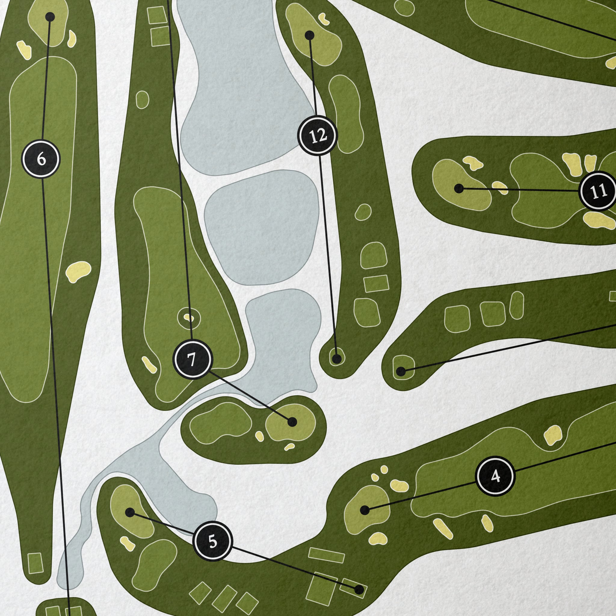 Persimmon Woods Golf Club | Golf Course Map | Close+Up 