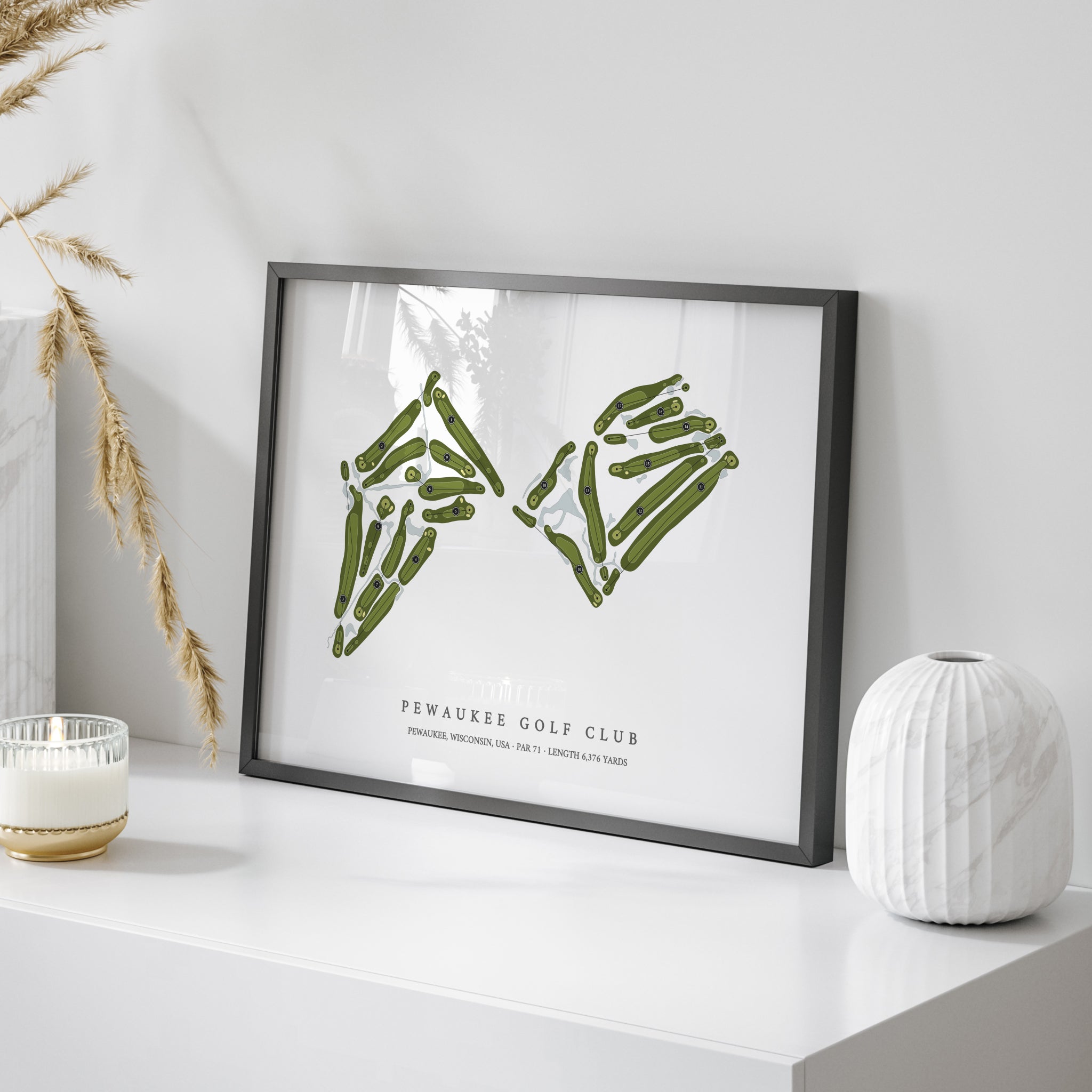 Pewaukee Golf Club | Golf Course Map | On Table 