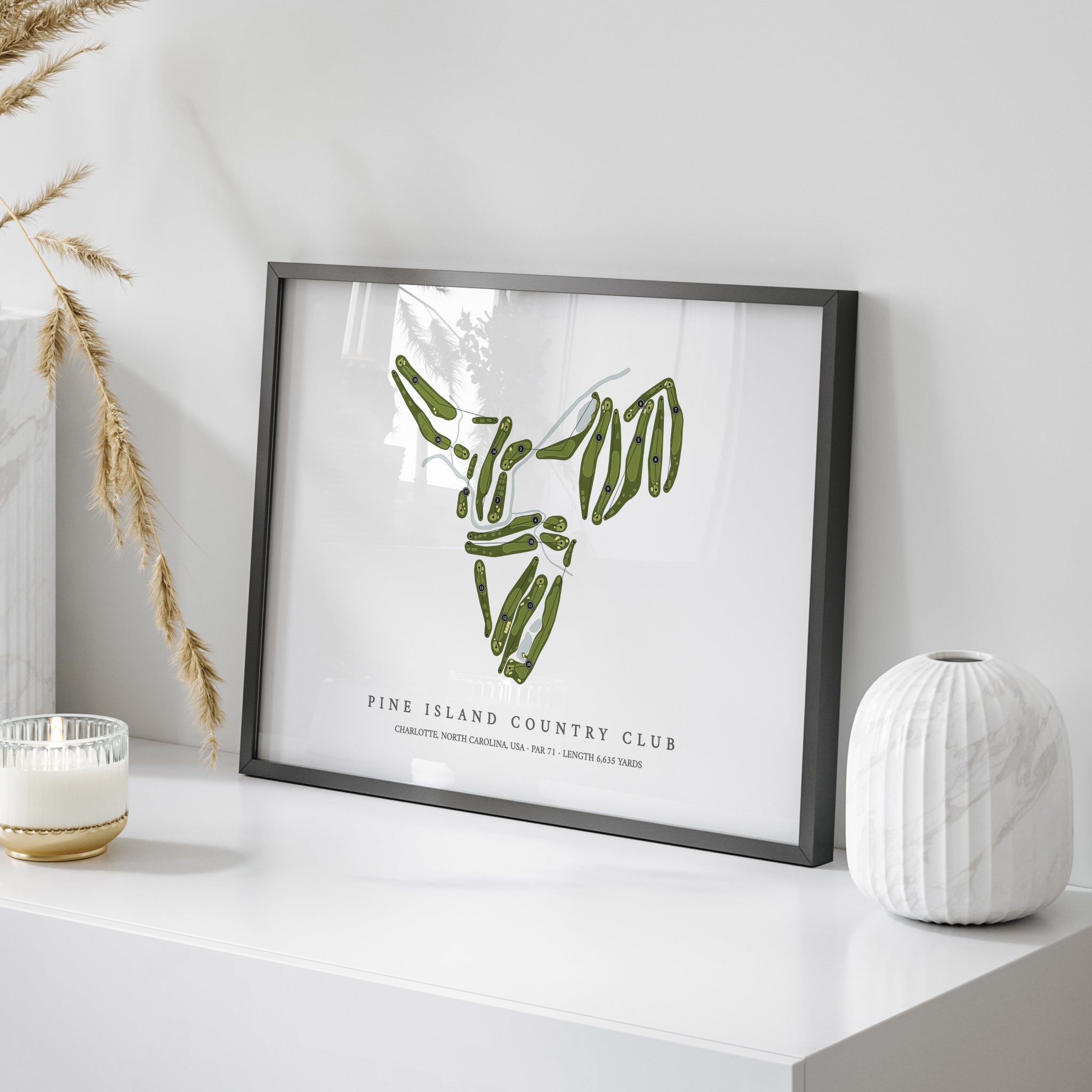 Pine Island Country Club | Golf Course Map | On Table