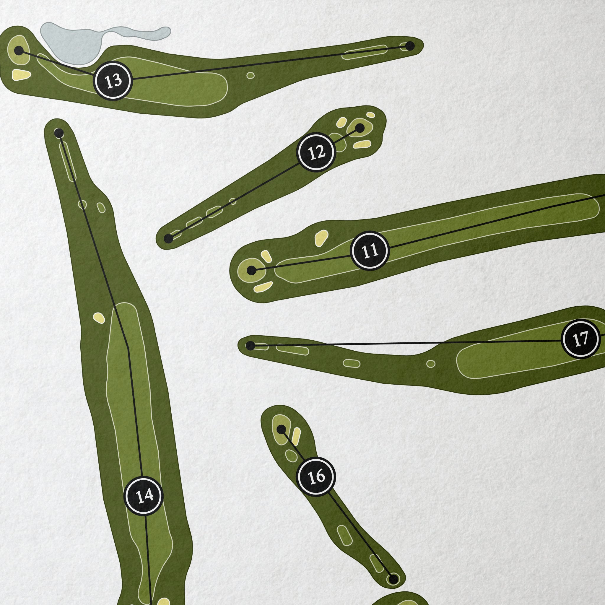 Pine Ridge Country Club | Golf Course Map | Close+Up