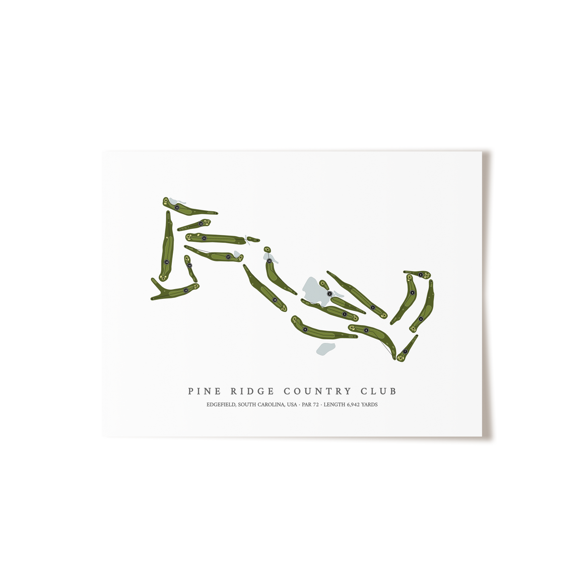 Pine Ridge Country Club | Golf Course Map