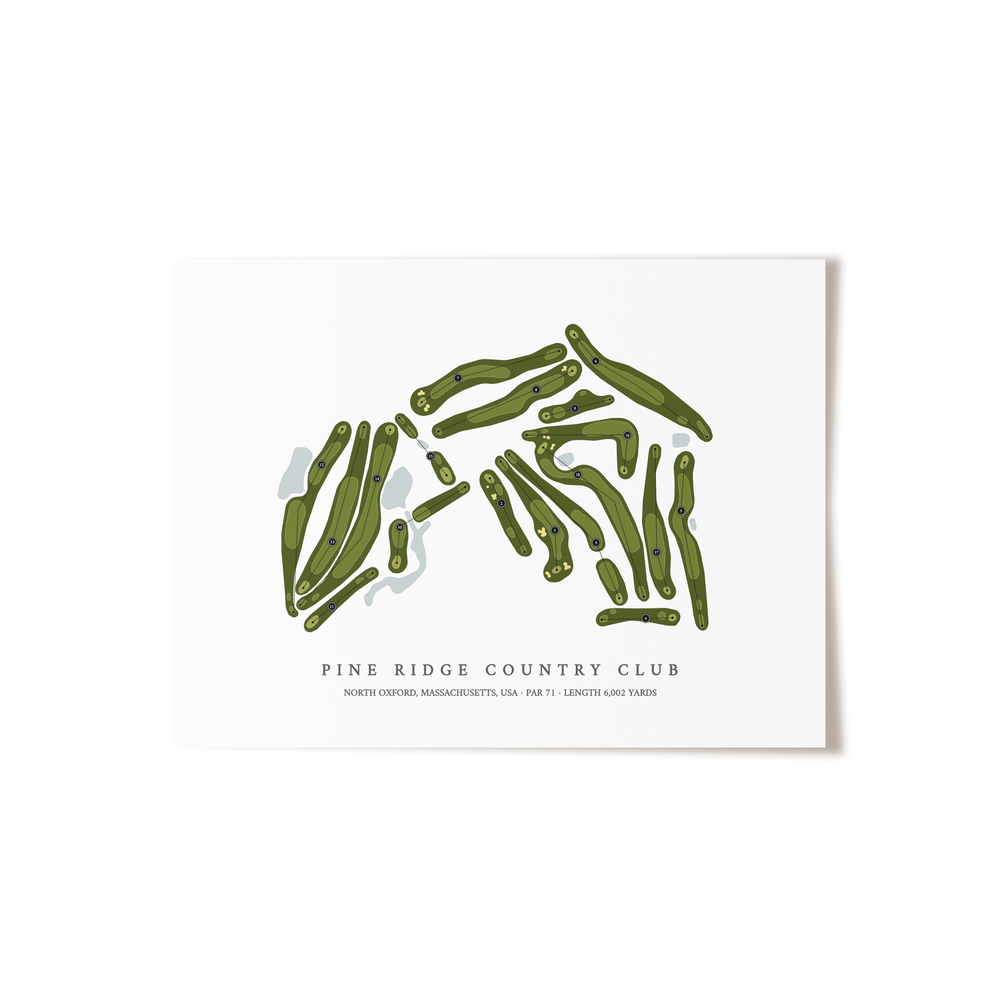 Pine Ridge Country Club | Golf Course Map