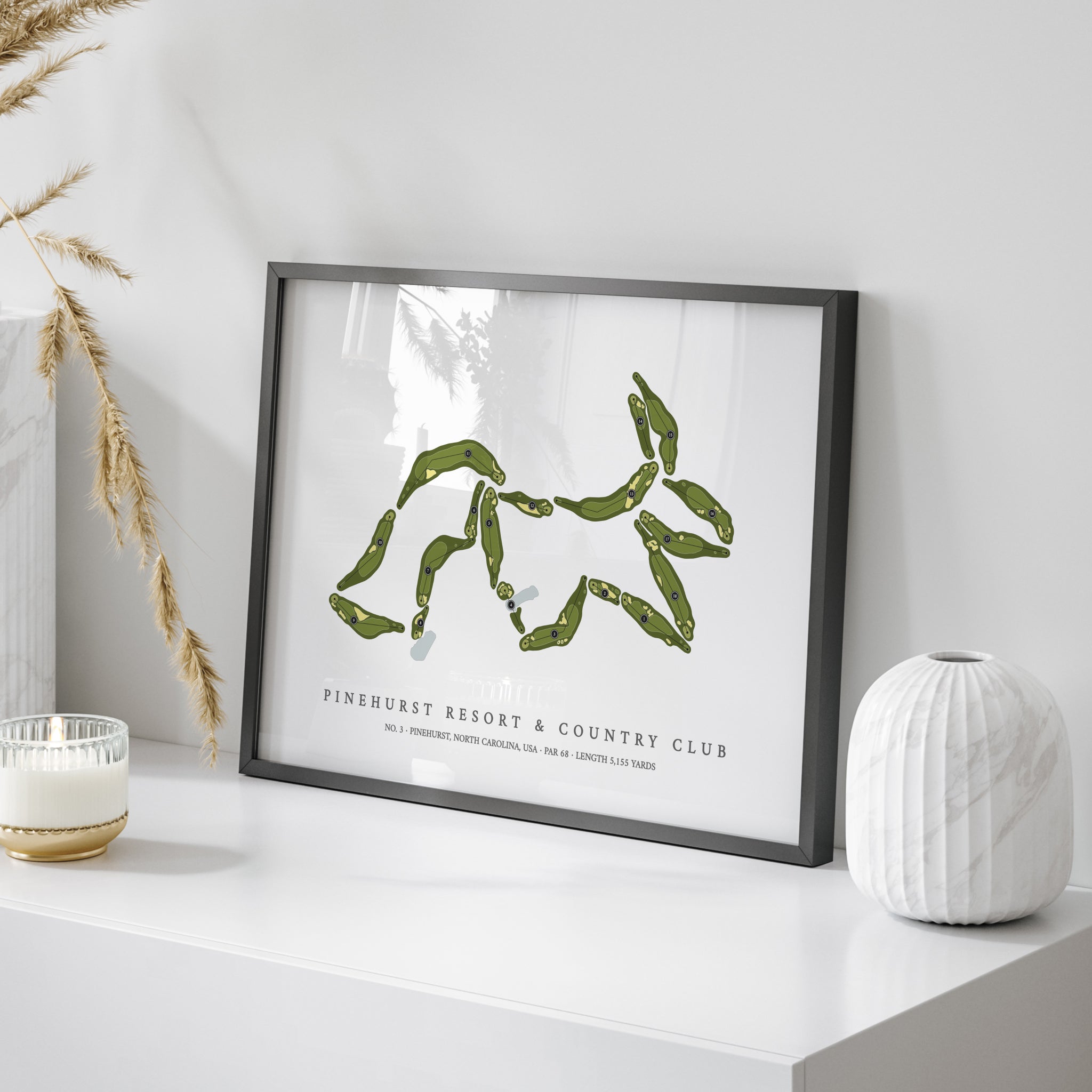 Pinehurst Resort & Country Club - No 3 | Golf Course Print | On+Table