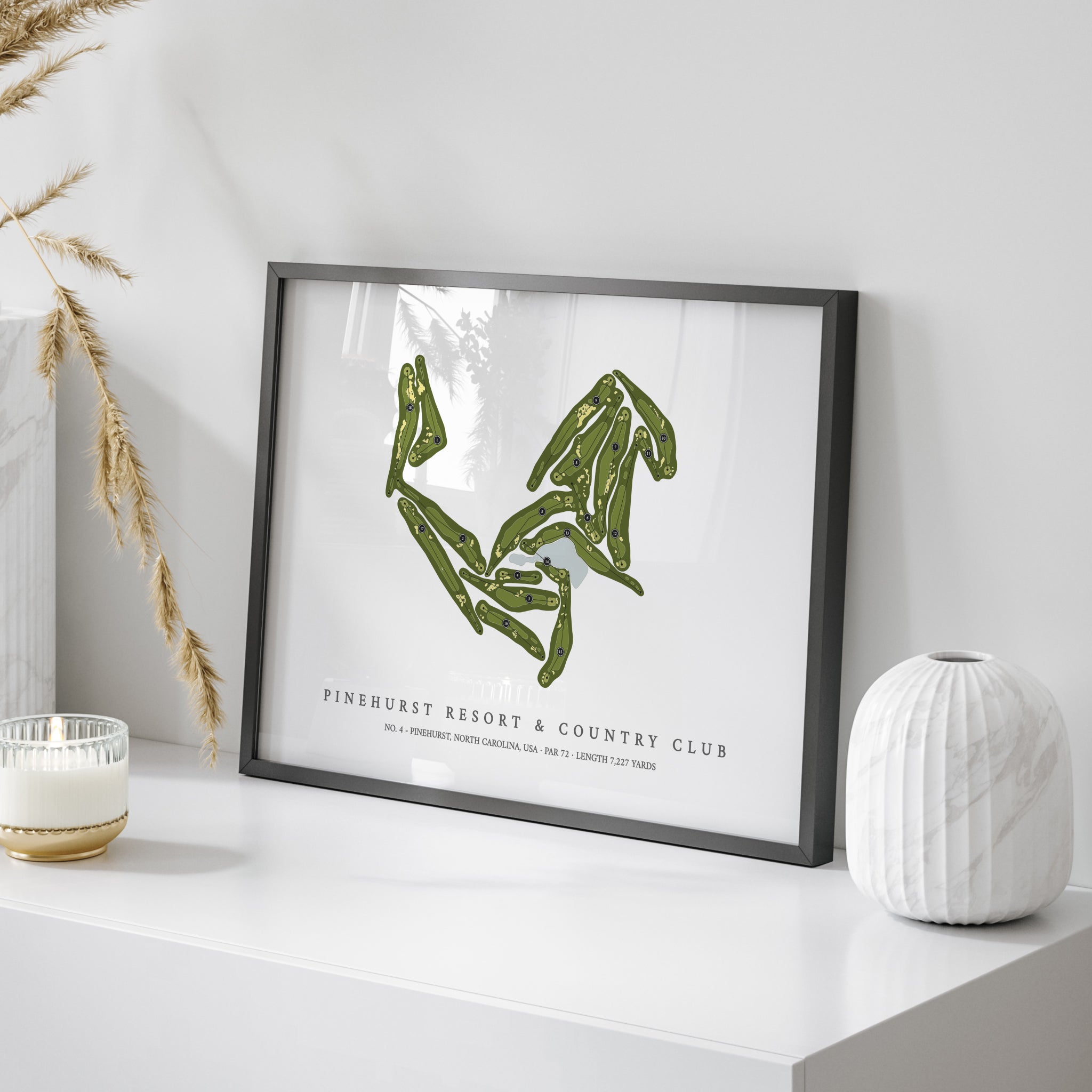 Pinehurst Resort & Country Club - No 4 | Golf Course Map | On Table 